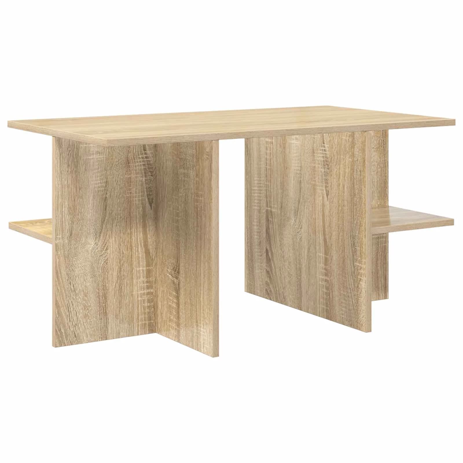 Klubska miza Sonoma hrast 87 x 50 x 45 cm Konstruirano leseno - slika 2