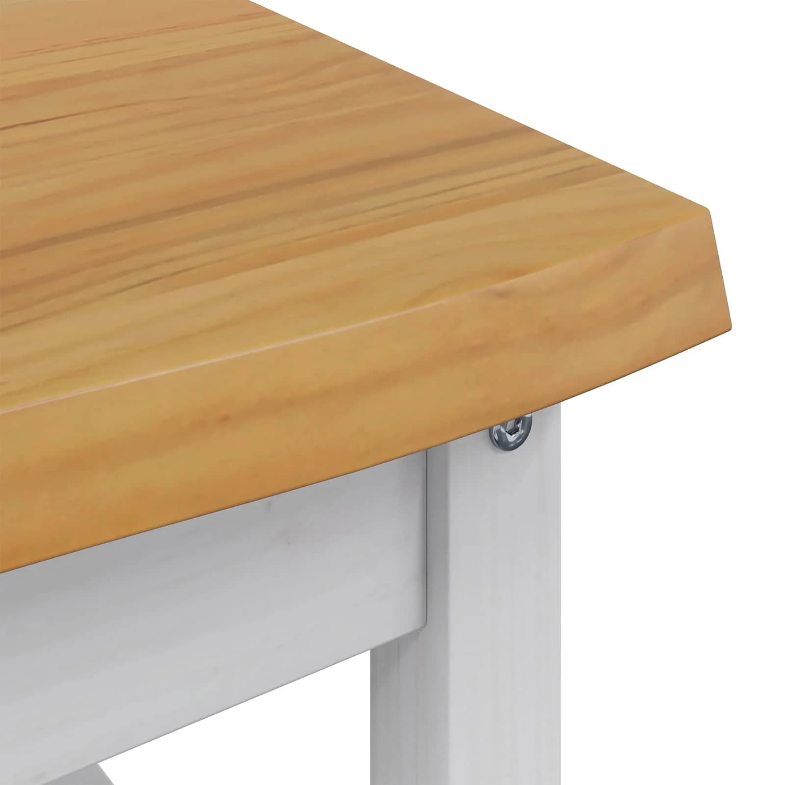 Klubska miza EKAI Bela 100 x 60 x 45,5 cm Trdna borovina - slika 7