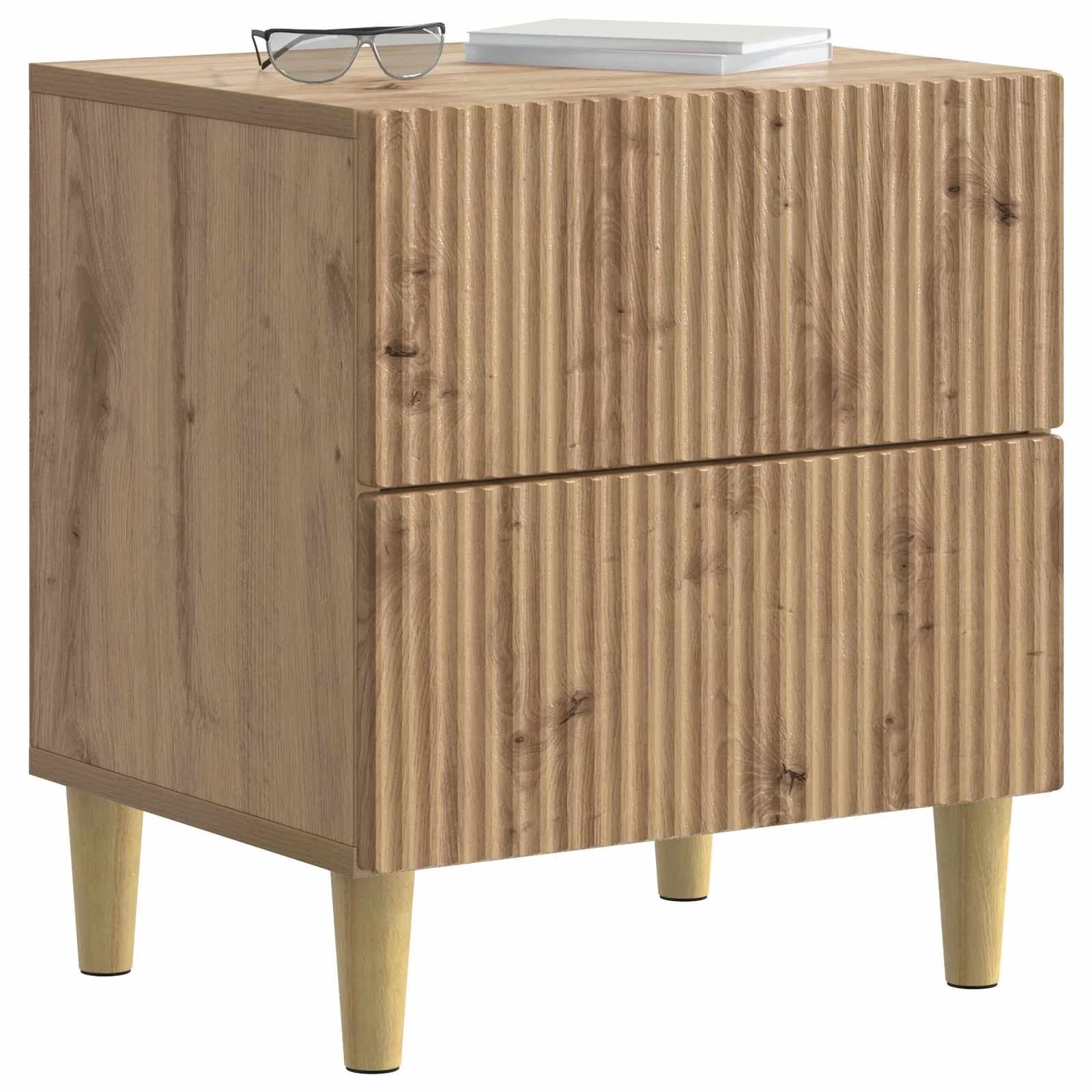 Nočna omarica 2 kos Artisan hrast 43 x 34,5 x 48 cm - slika 3