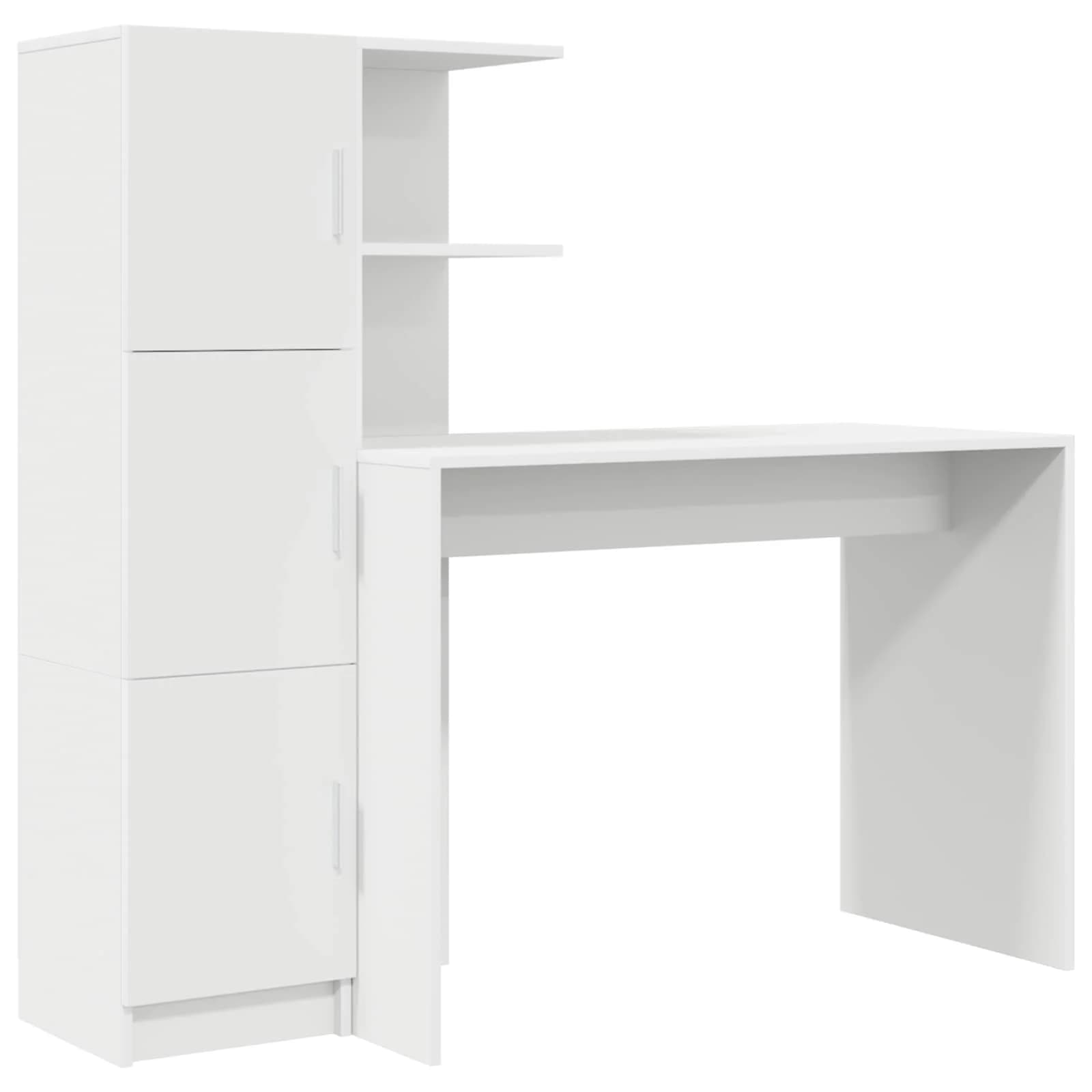 Miza Bela 133,5 x 50 x 124 cm 2 kos - slika 2