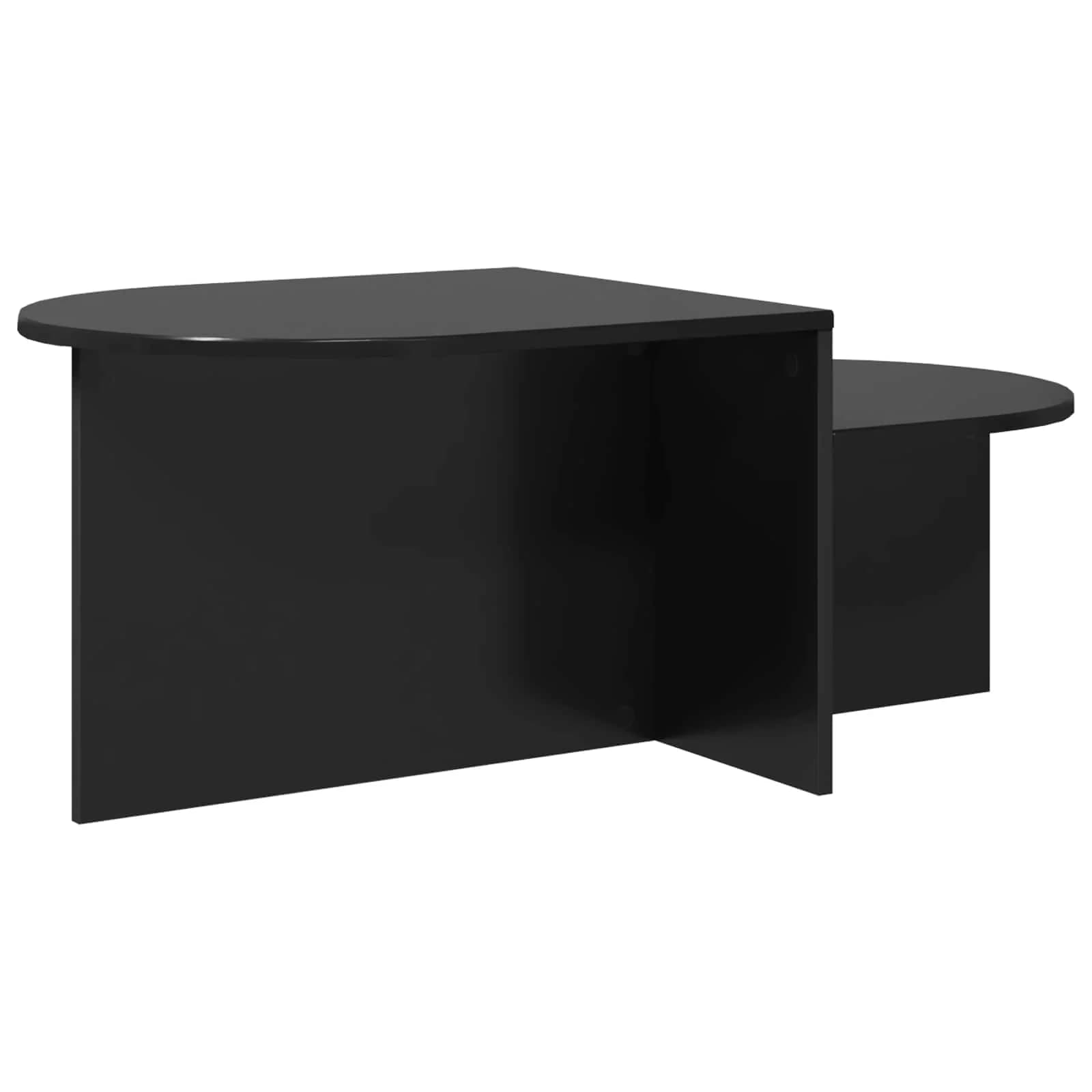 Klubska miza Črni hrast 100 x 50 x 40 cm Inženirski les - slika 7