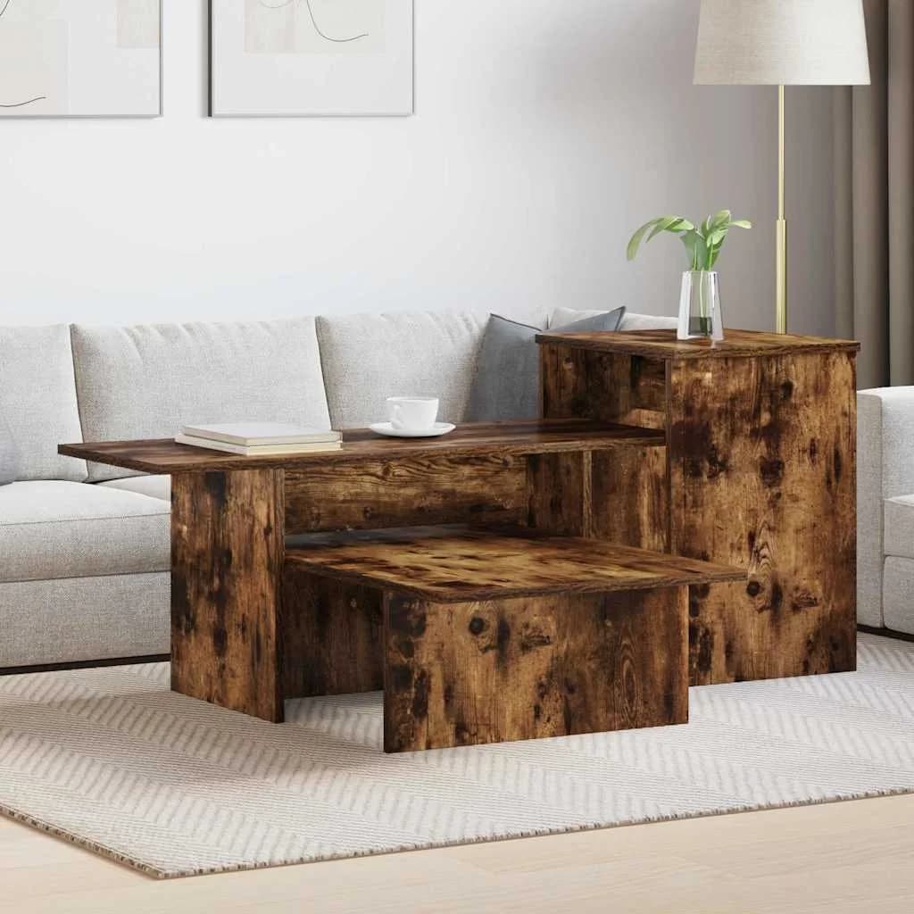 Konzolna miza Dimljeni oreh 91,5 x 35 x 38,5 cm Inženirski les