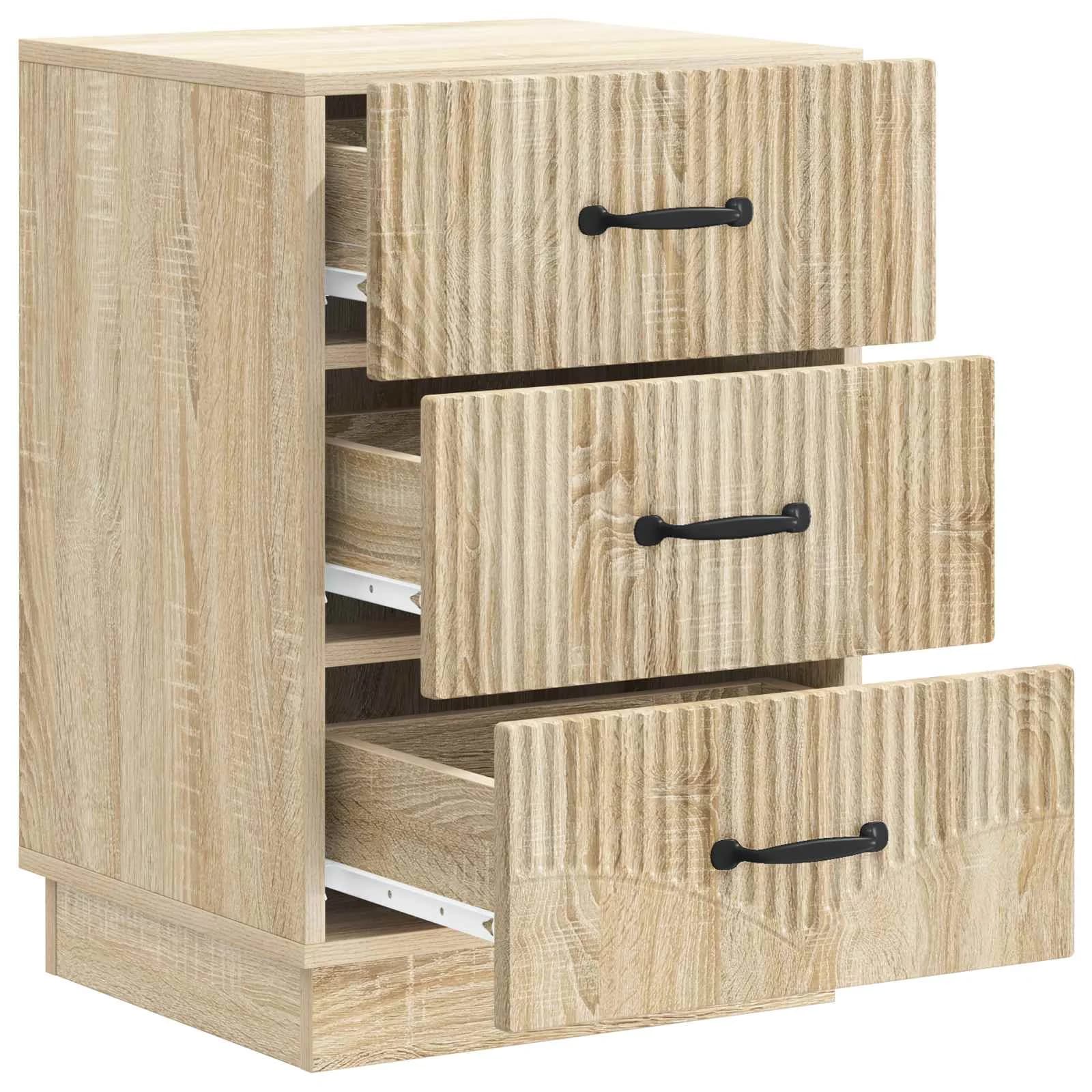 Nočna omarica Sonoma hrast 43 x 41 x 63,5 cm Inženirski les - slika 4