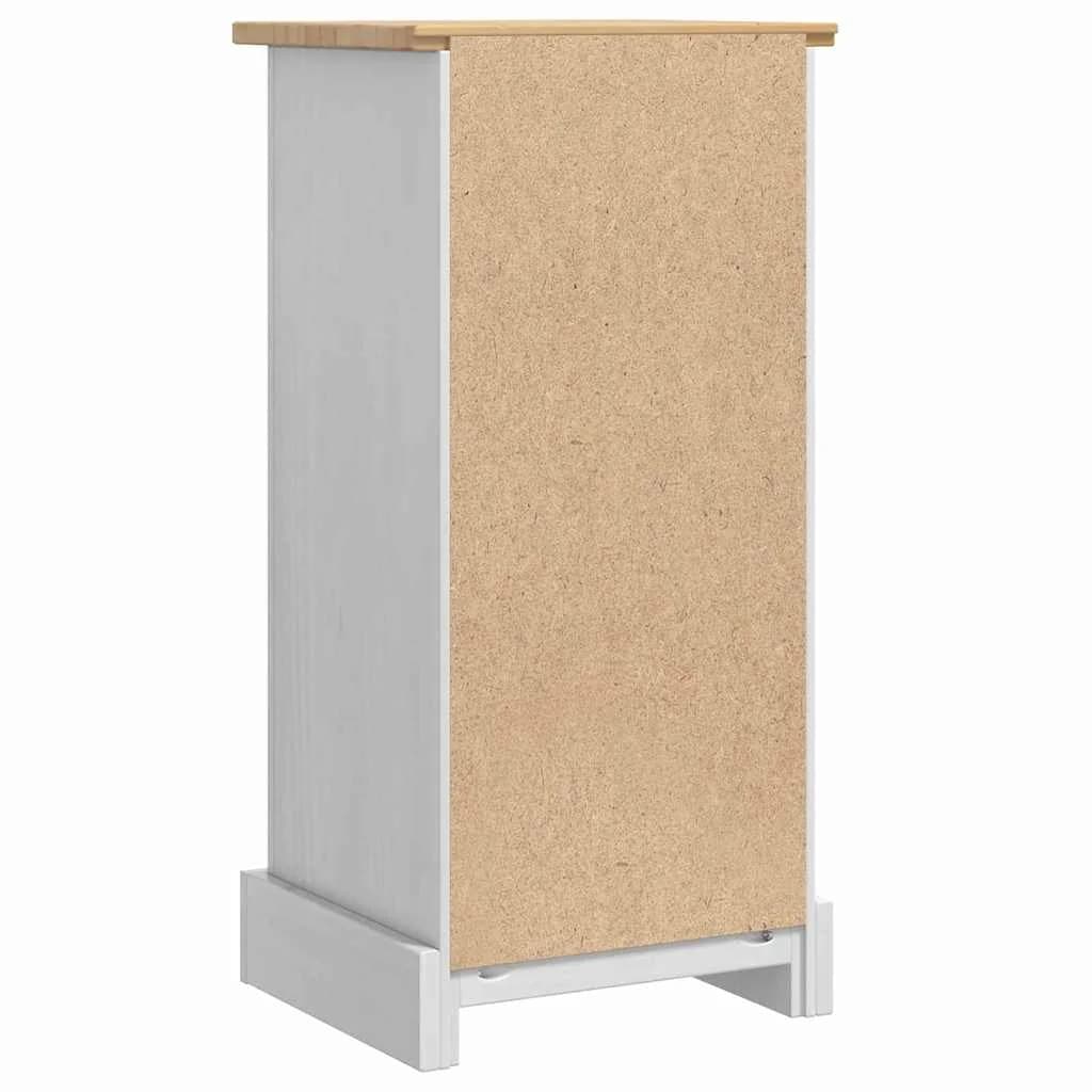Nočna omarica Corona Bela 35 x 32,5 x 74 cm Masivno borovo les - slika 8