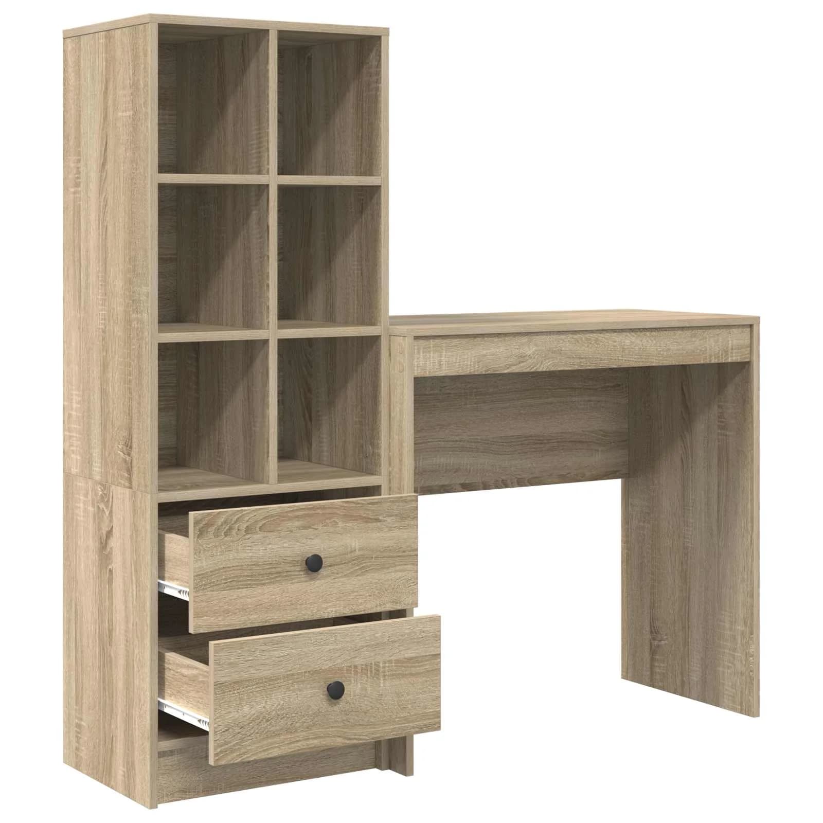 Miza Sonoma hrast 125,5 x 40 x 127 cm 2 kos - slika 7