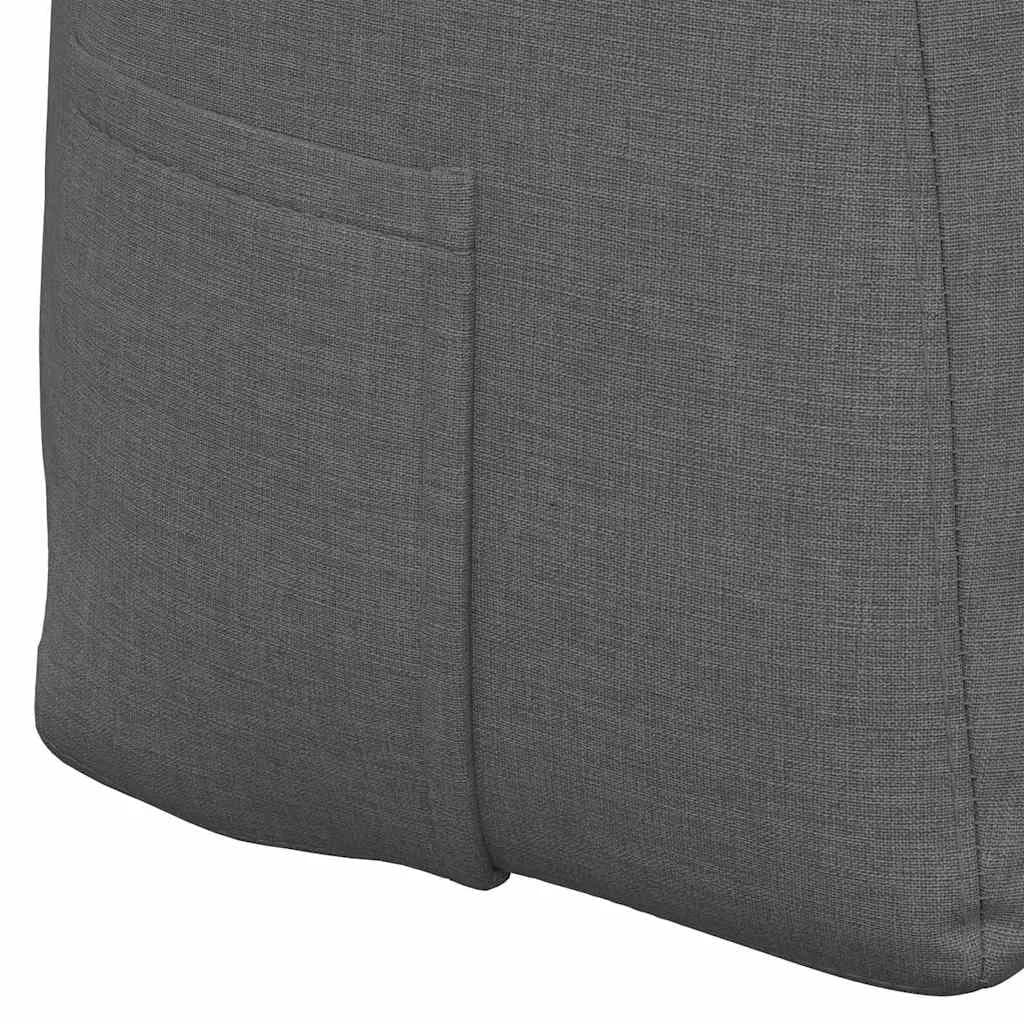 Poglavni vzglavnik Temno siva 160 x 24 x 50 cm blago - slika 9