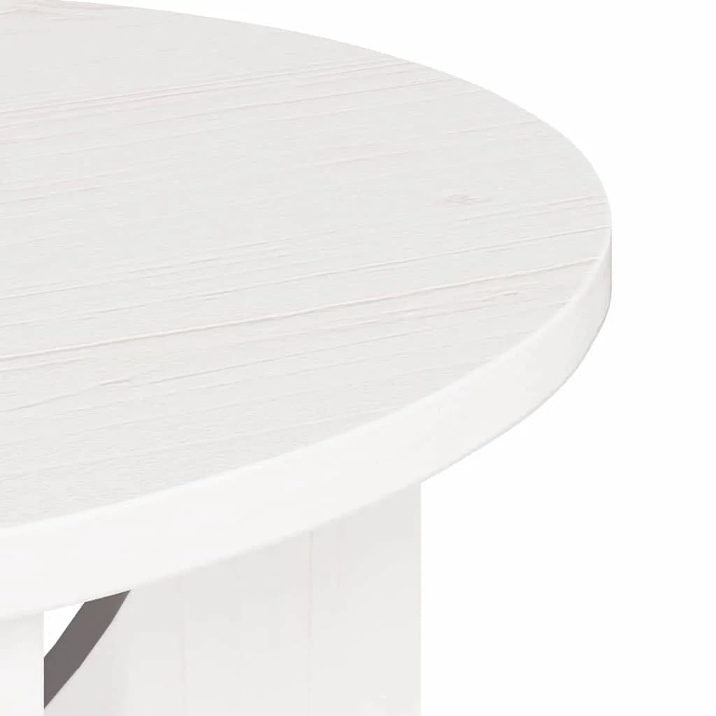 Klubska miza Bela 50 x 50 x 35 cm Trdna borovina - slika 10