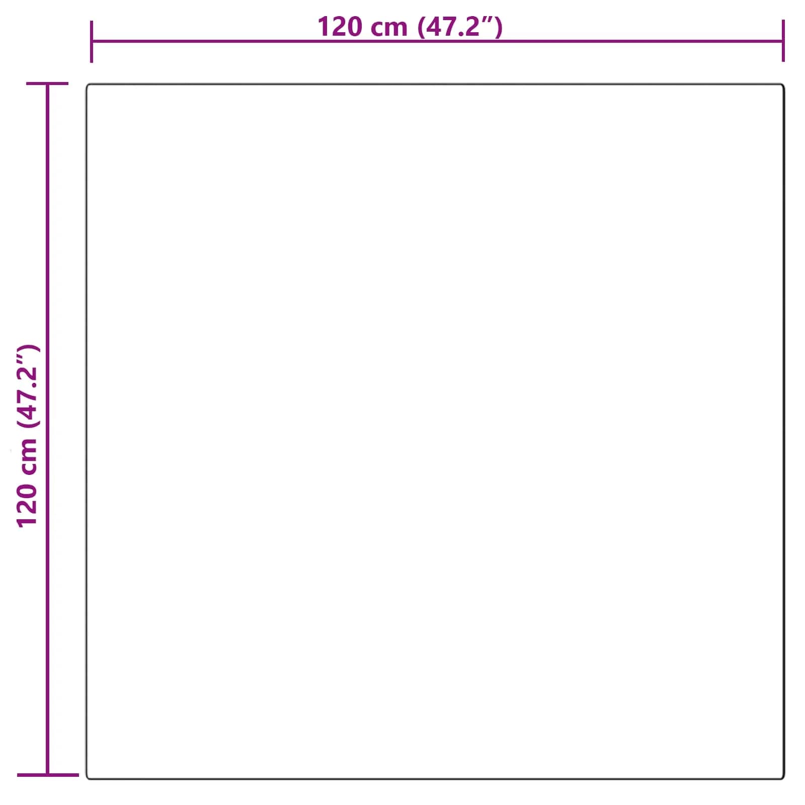 Preproga iz umetnega ovčjega krzna TAFALLA Črna 120 x 120 cm - slika 10