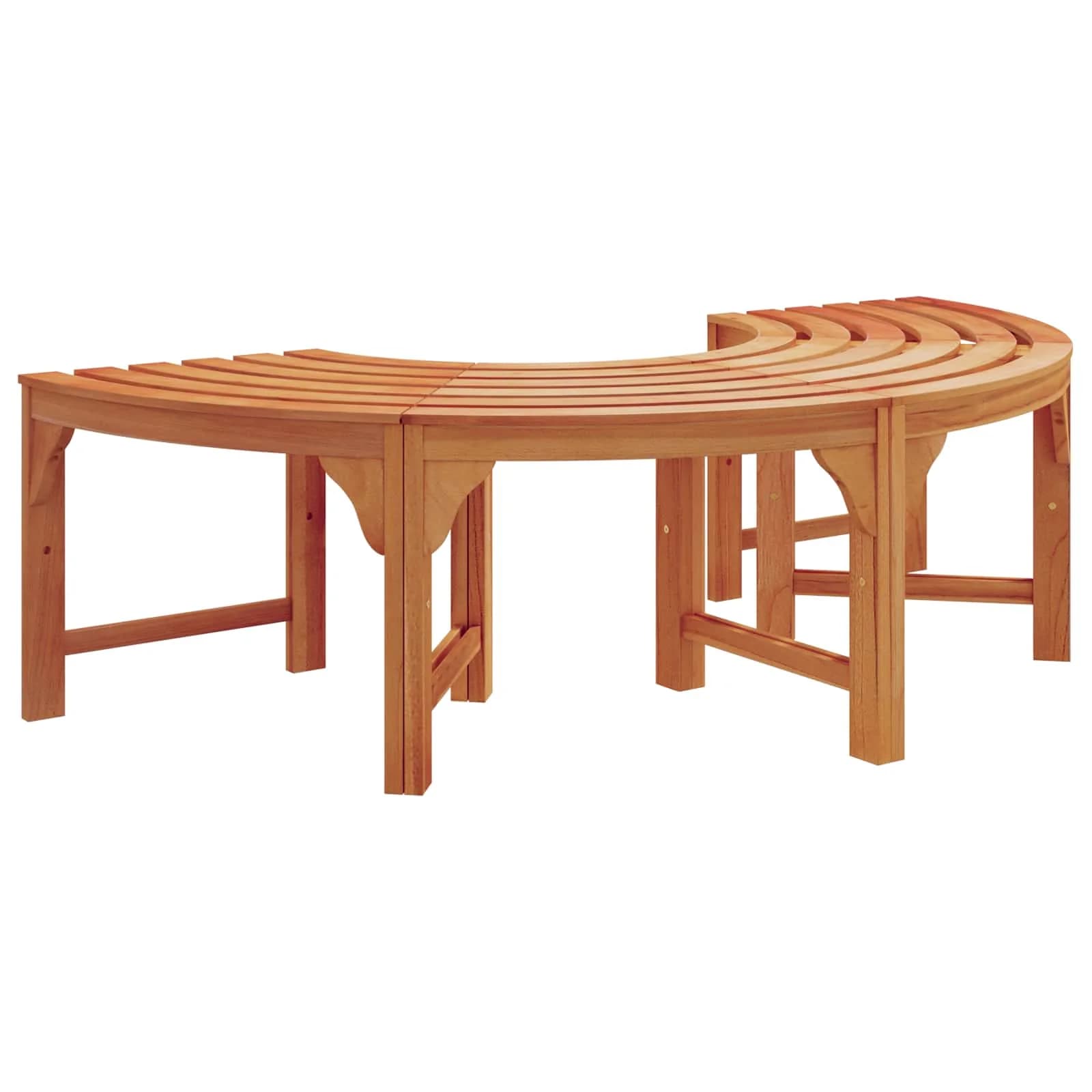 Banka Dreves Naravna 160 x 80 x 45cm Trdna Eukaliptusova Les - slika 2
