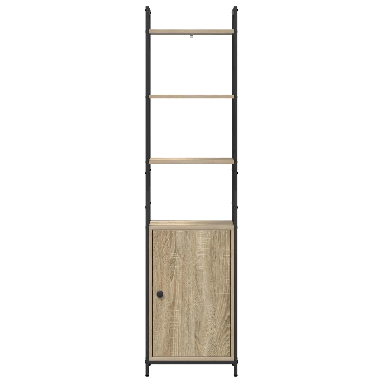 Knjigovni omar 6 nivojev 40 x 24 x 161 cm Inženirski les - slika 6
