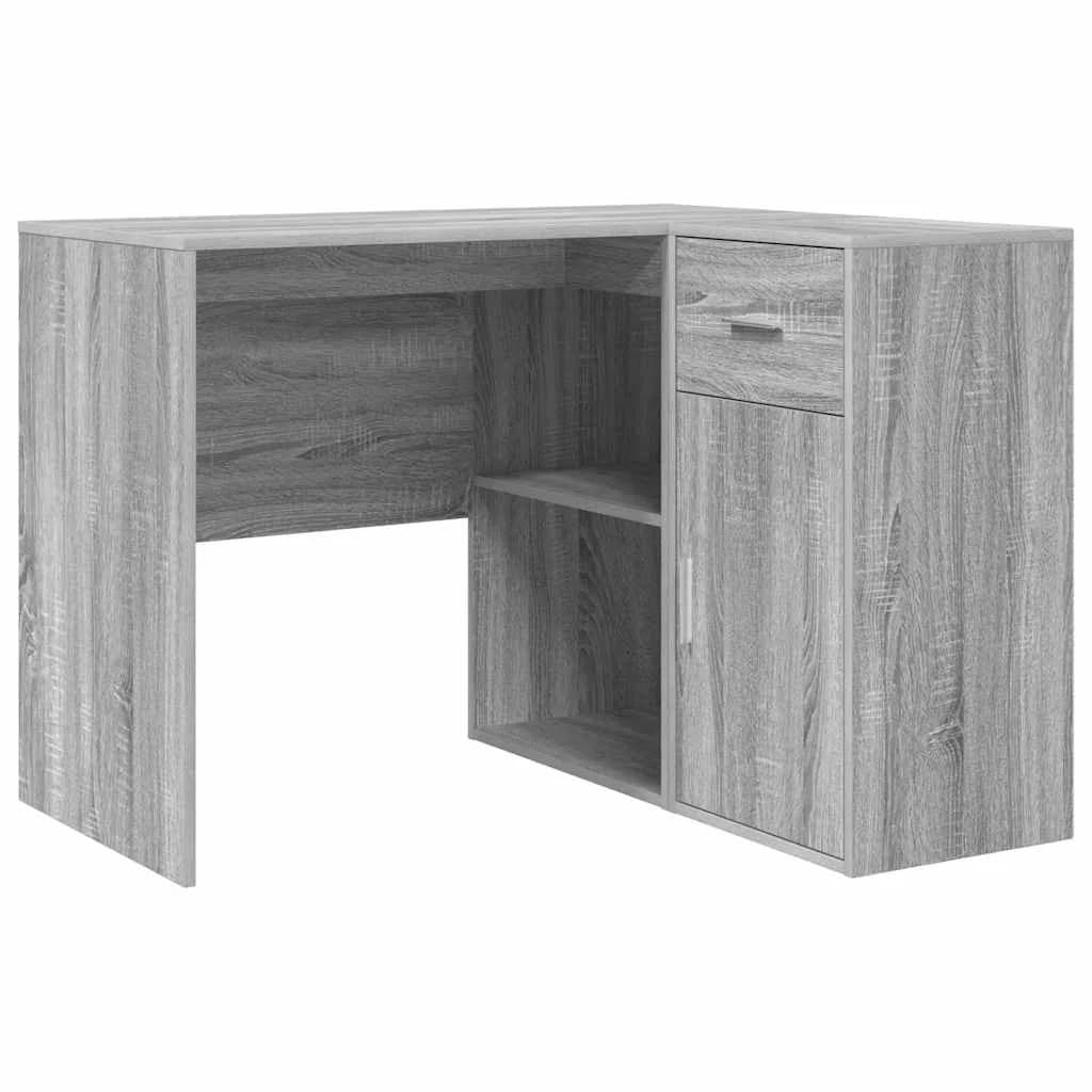 Kotniška miza s predalom Siva Sonoma 102 x 88 x 75 cm - slika 2