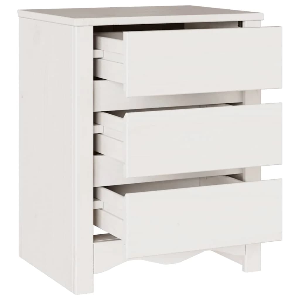 Klubska miza Drammen Bela 45 x 35 x 56 cm Masivno borovo les - slika 5