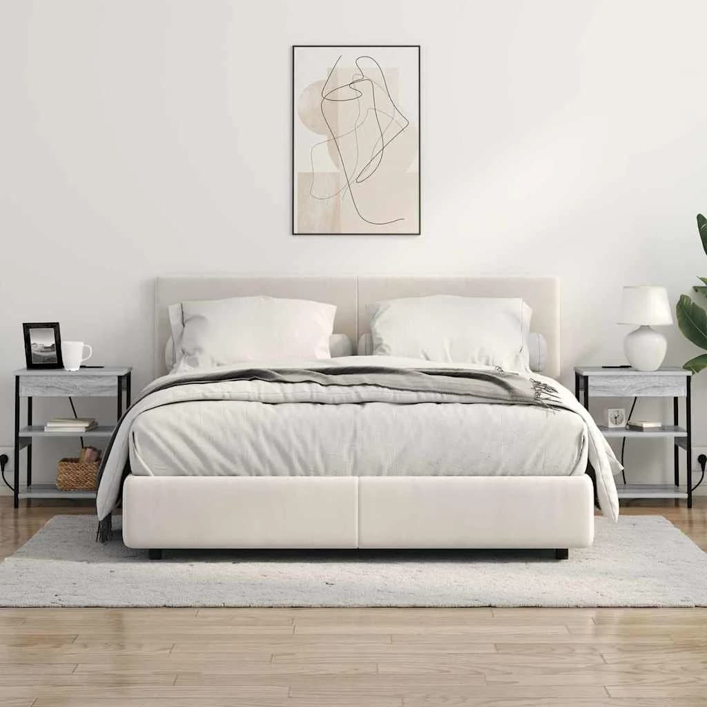 Nočna omarica Siva Sonoma 41 x 31 x 51 cm Inženirski les - slika 4