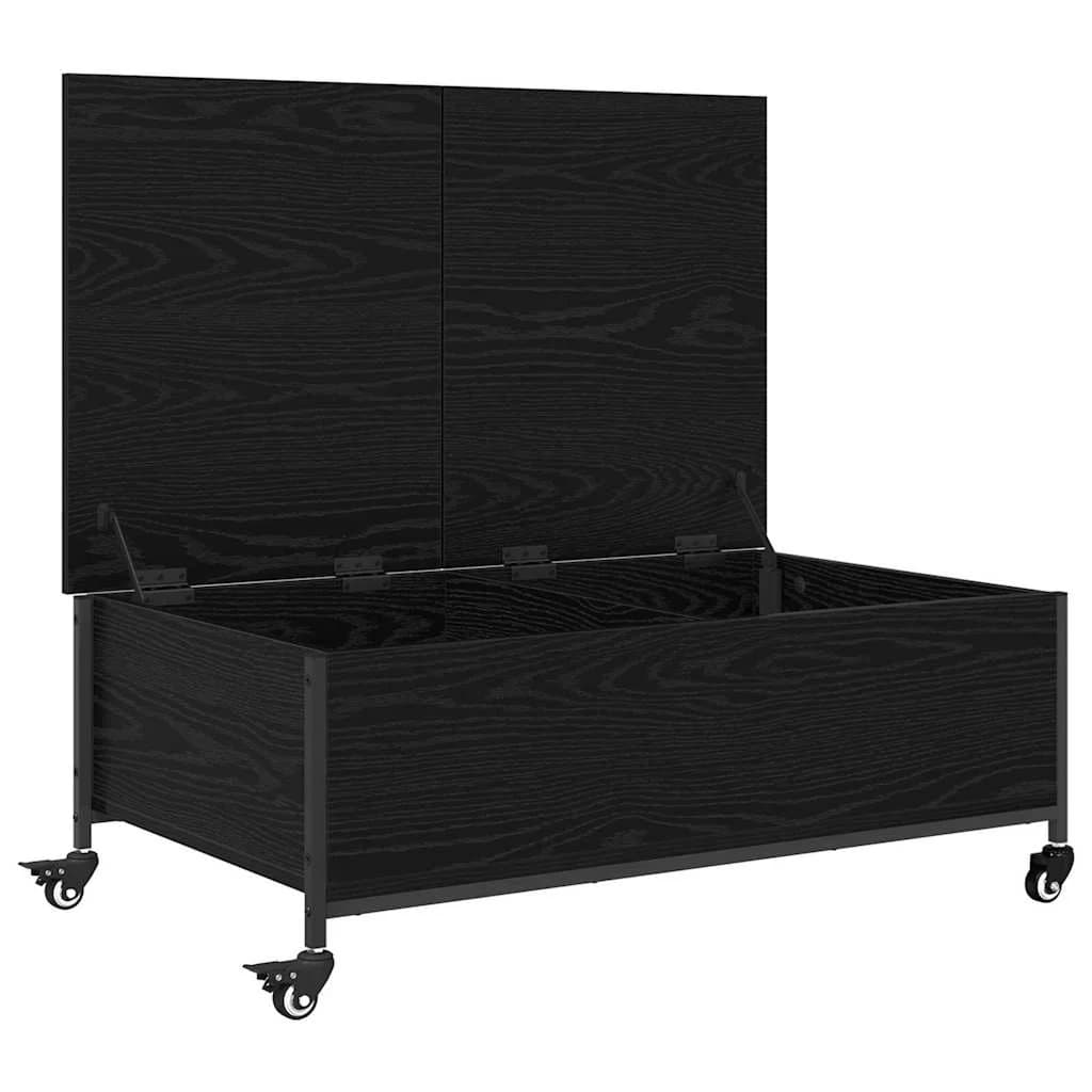 Klubska miza Črna Orehovina 91 x 55 x 32 cm Inženirski les - slika 5