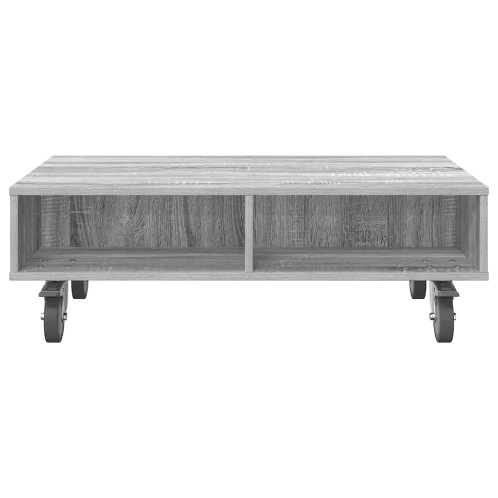 Stranska miza s kolesi Siva Sonoma 90 x 50 x 30 cm - slika 5