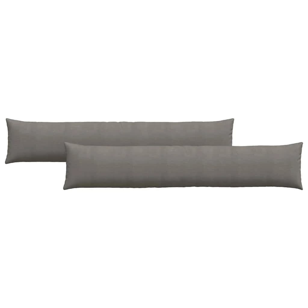 Blazine za kavč 2 pcs Svetlo siva 200 x 40 cm Žametna tkanina - slika 2