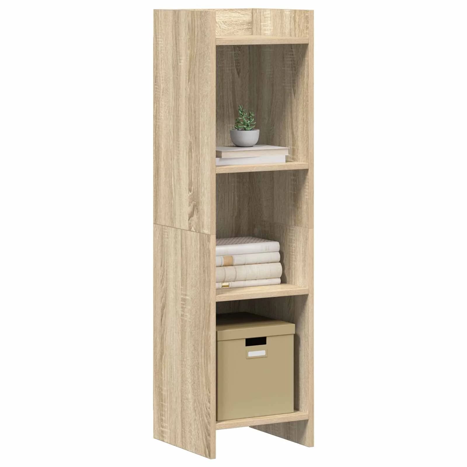 Knjižna omara Sonoma hrast 30 x 30 x 111 cm Inženirski les - slika 3
