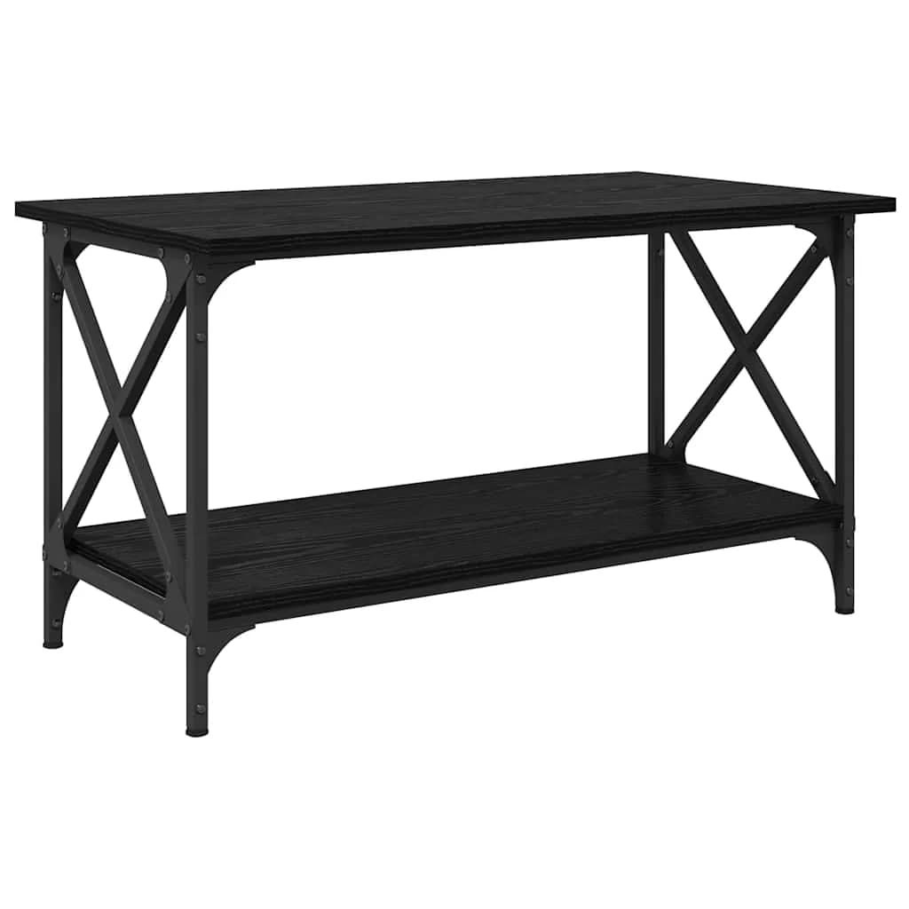 Klubska miza Črni hrast 80 x 45 x 45.5 cm Inženirski les - slika 7