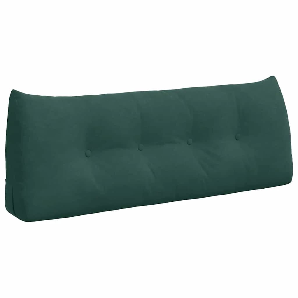 Poglavni vzglavnik Temno zelena 120 x 24 x 50 cm Žamet - slika 2