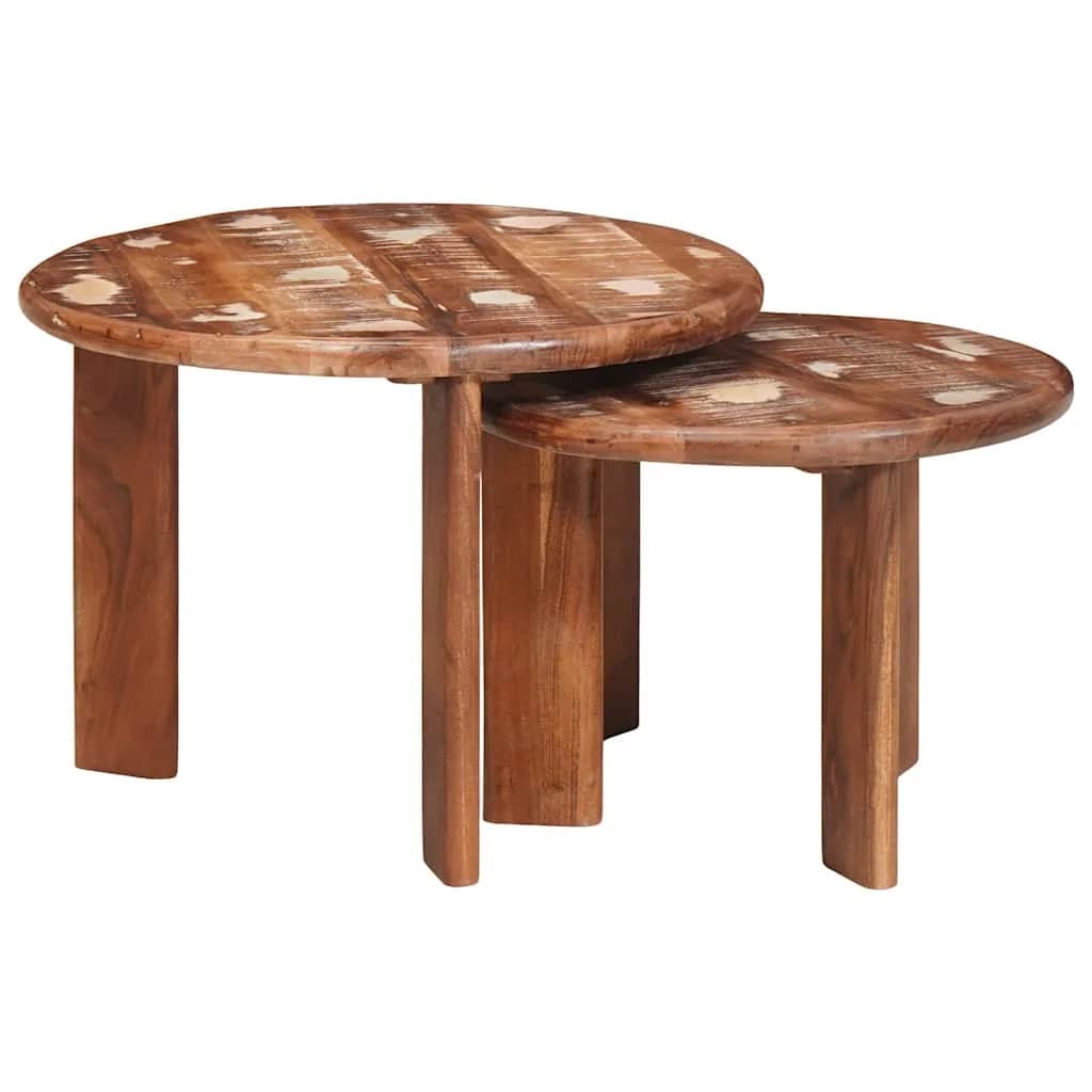 Mize za kavo z gnezdenjem 2 kos večbarvno Ø 50 x 40 cm - slika 2