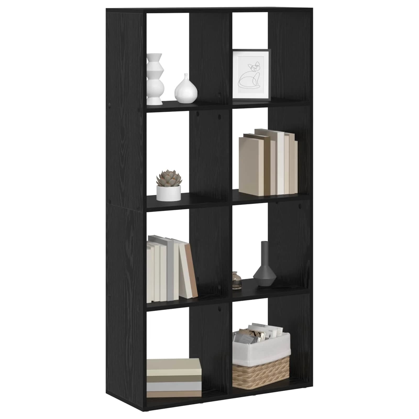 Knjigovni omar 8 nivojev 69,5 x 29 x 137,5 cm Inženirski les - slika 3