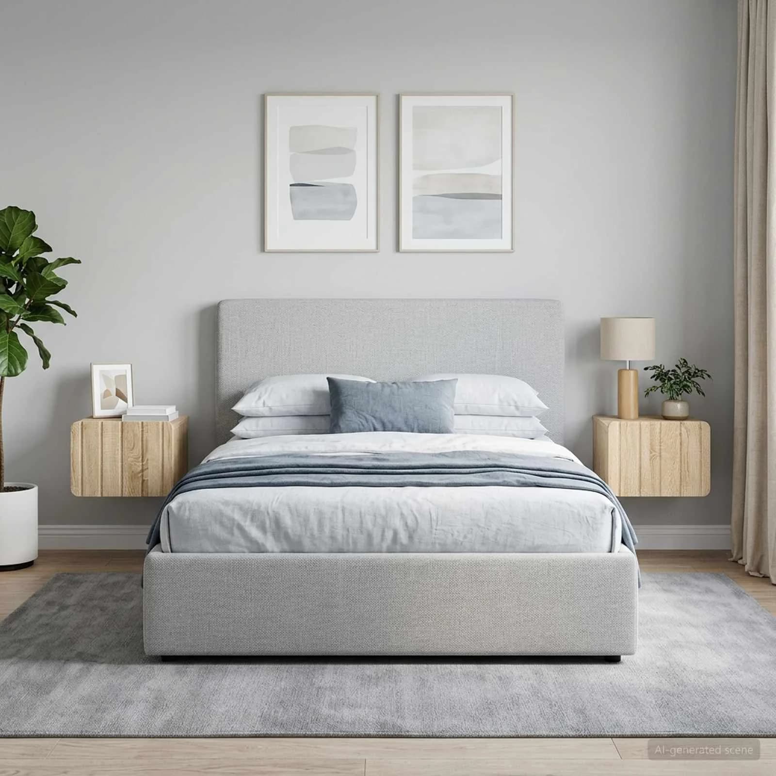 Stenski nočni omarici 2 kos Sonoma hrast 33 x 34,5 x 24 cm