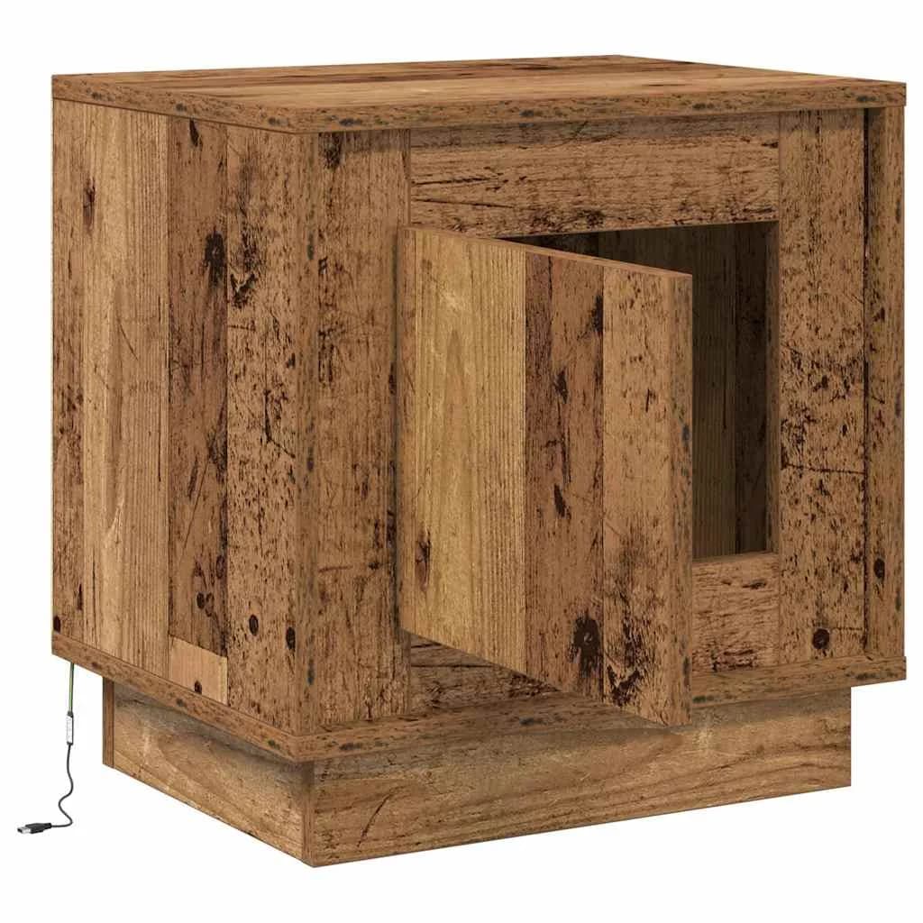 Nočna omarica 2 kos Star les 44 x 34,5 x 45 cm Inženirski les - slika 7
