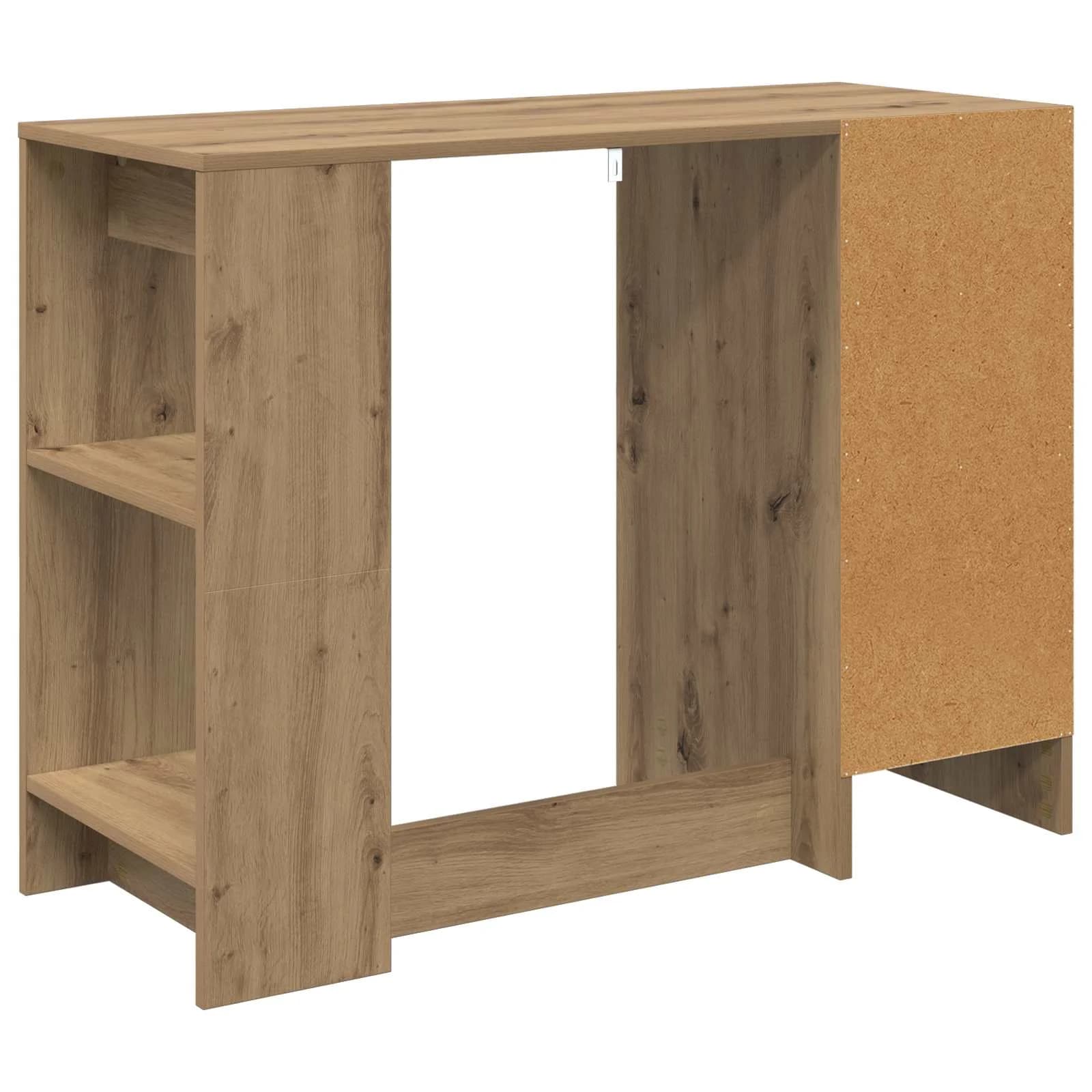 Miza Umetni hrast Inženirski les 100 x 40 x 75 cm - slika 8