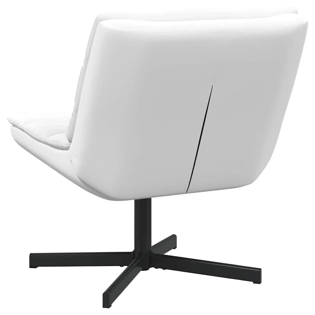Vrtljiv stol Bela 63 x 75 x 76 cm Umetno usnje - slika 6
