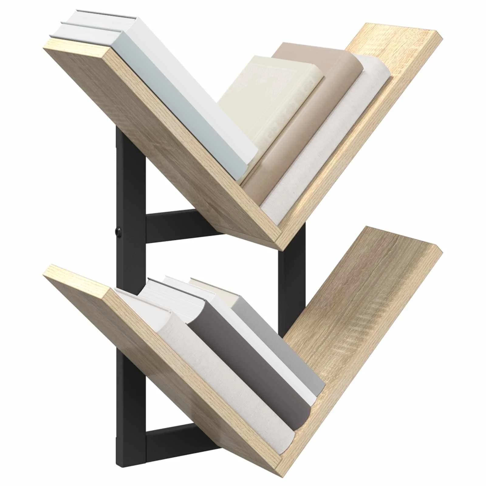PrFloating Shelf 2 kos Sonoma hrast 43 x 15 x 47 cm - slika 3