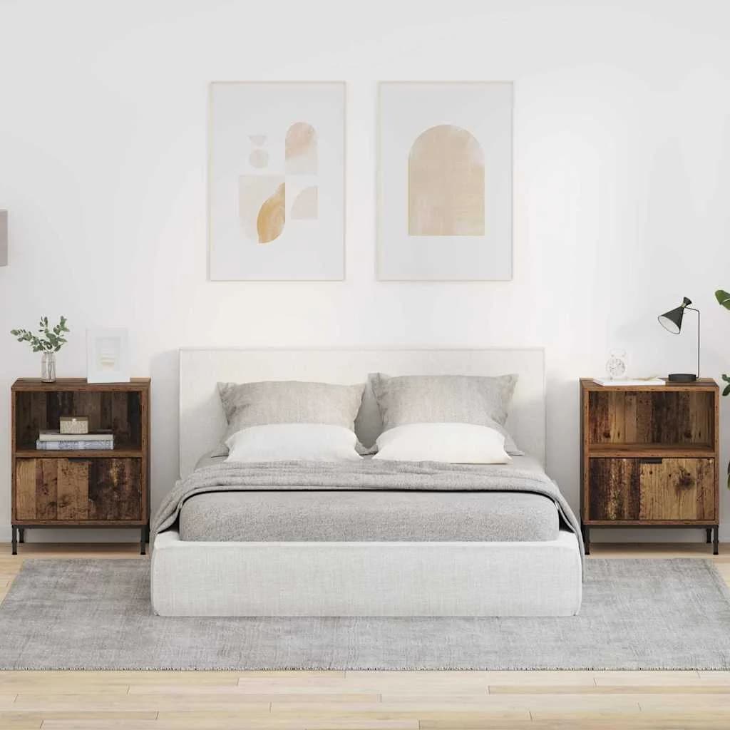 Nočna omarica 2 kos Star les 49 x 36 x 61 cm Inženirski les