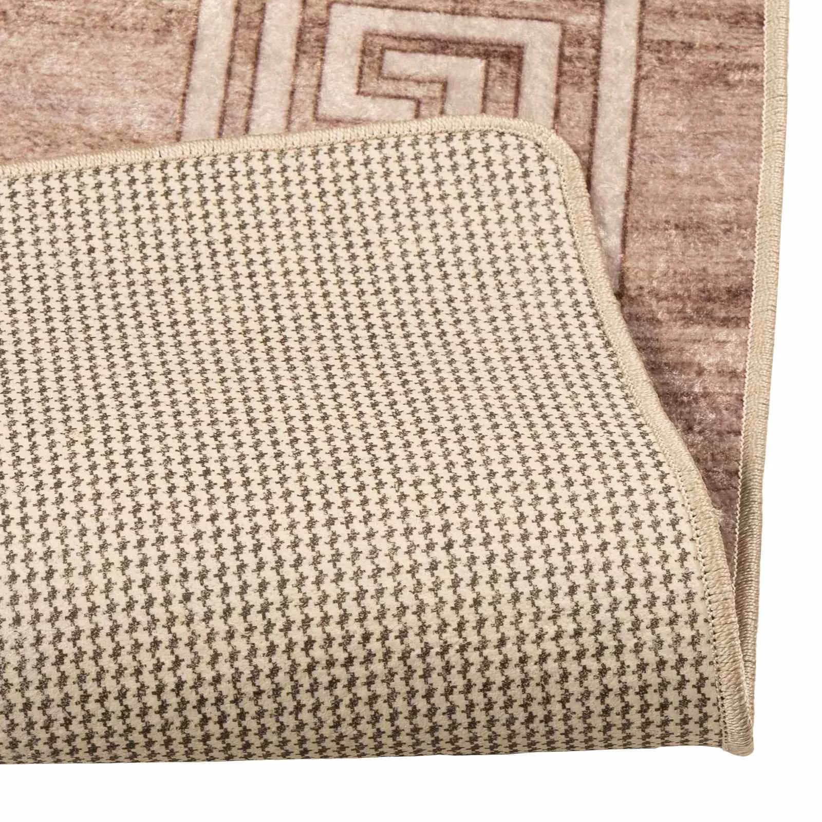 Preproga runner MARSA Bela 50 x 250 cm Poliester in PVC - slika 4