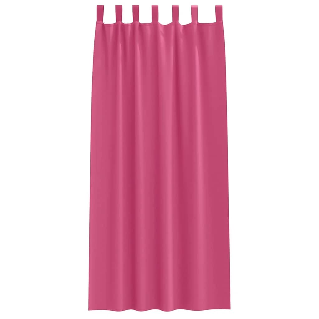 Zavese za zatemnitev z obroči 2 kos Svetlo roza 260 x 140 cm - slika 4