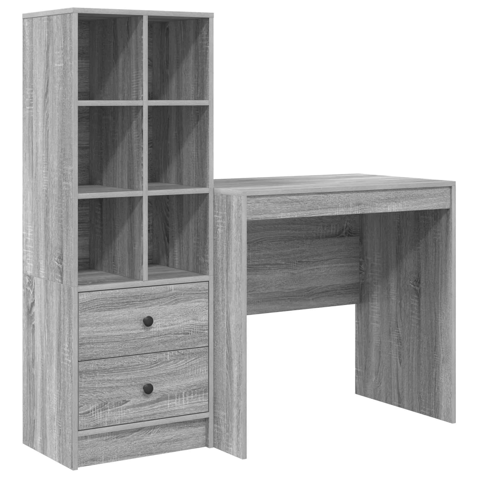 Miza Siva Sonoma 125,5 x 50 x 127 cm 2 kos - slika 2