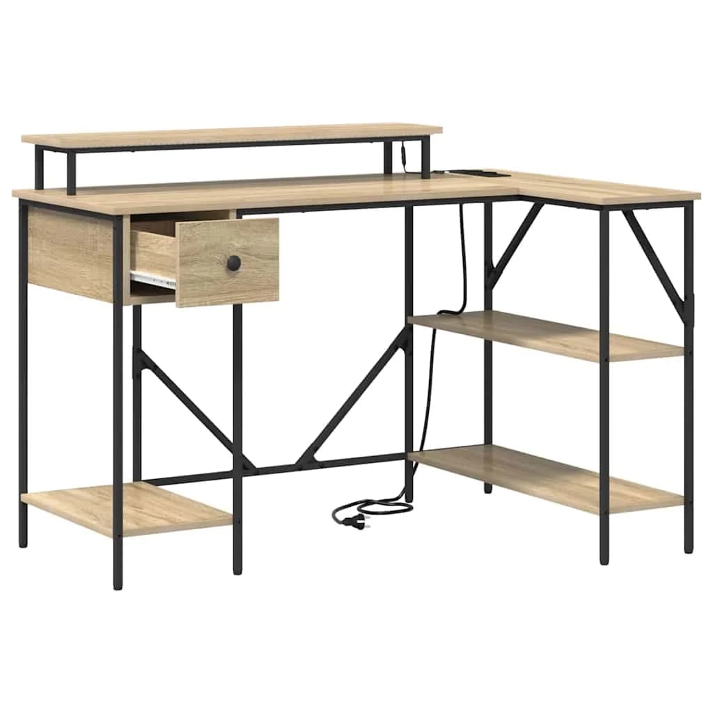 Miza Sonoma hrast Inženirski les 120 x 79 x 86,5 cm - slika 7