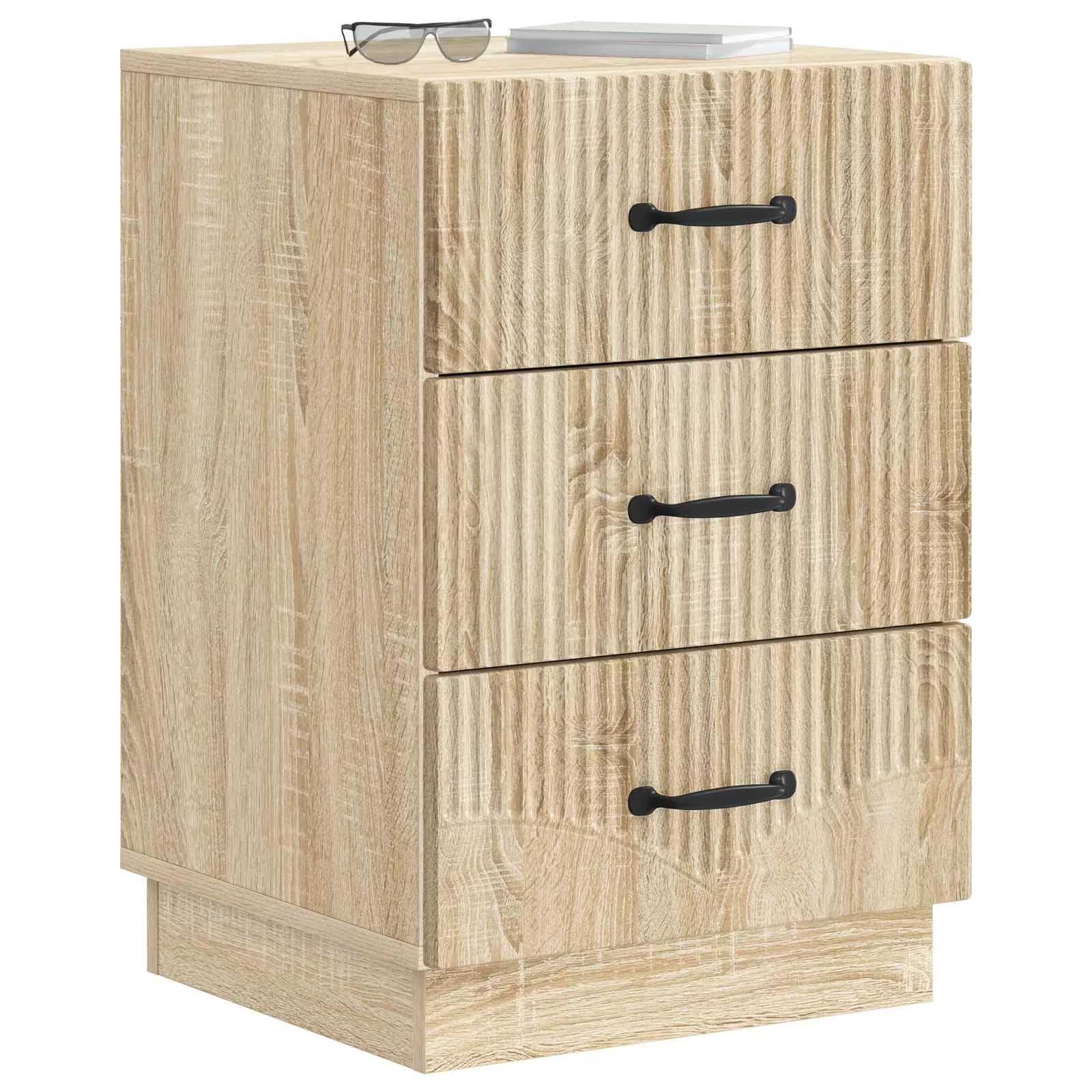 Nočna omarica Sonoma hrast 43 x 41 x 63,5 cm Inženirski les - slika 3