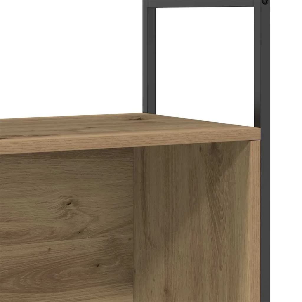 Knjižna polica 80 x 30 x 78,5 cm Inženirski les Umetni hrast - slika 8