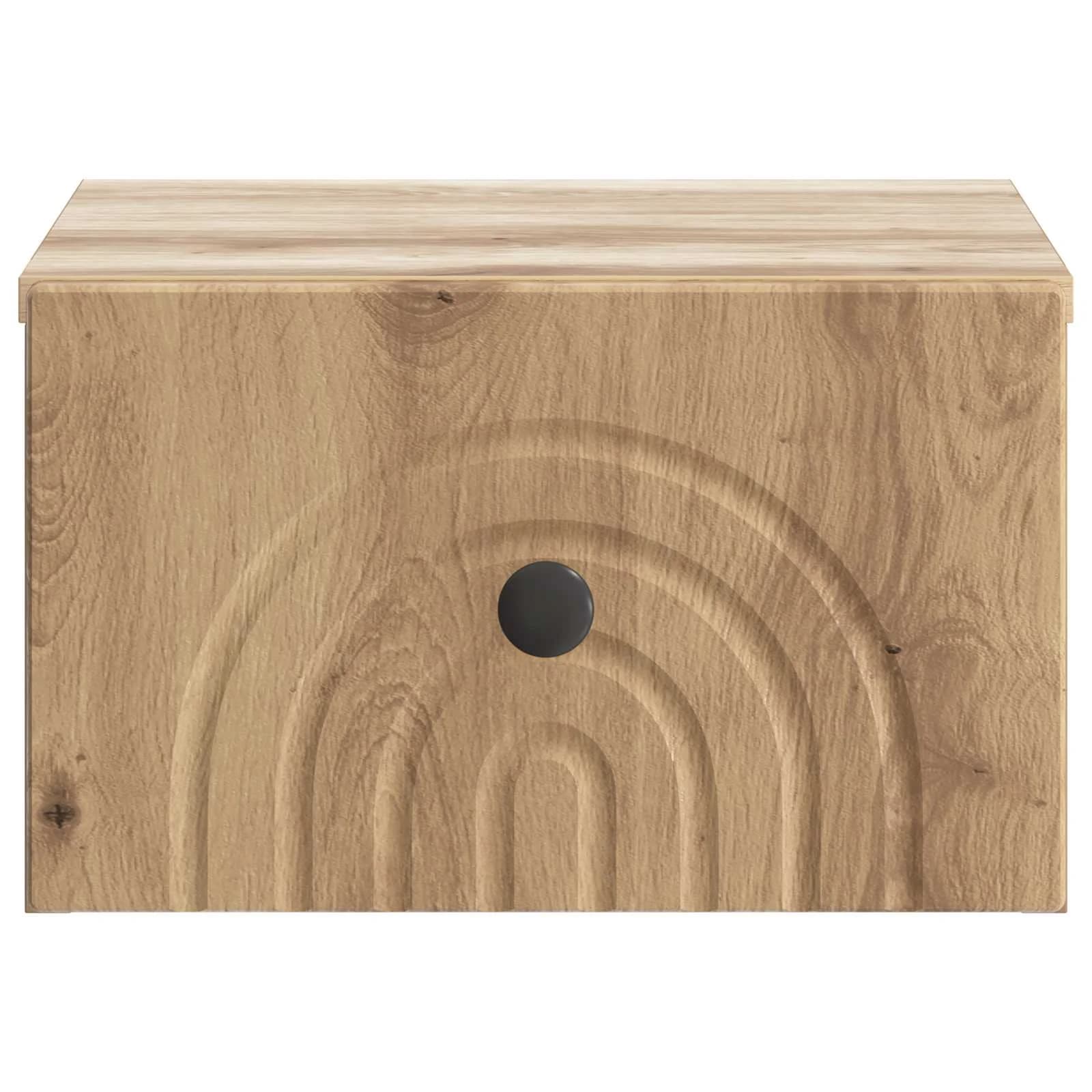 Stenski nočni omarici 2 kos Artisan hrast 33 x 34,5 x 20 cm - slika 7