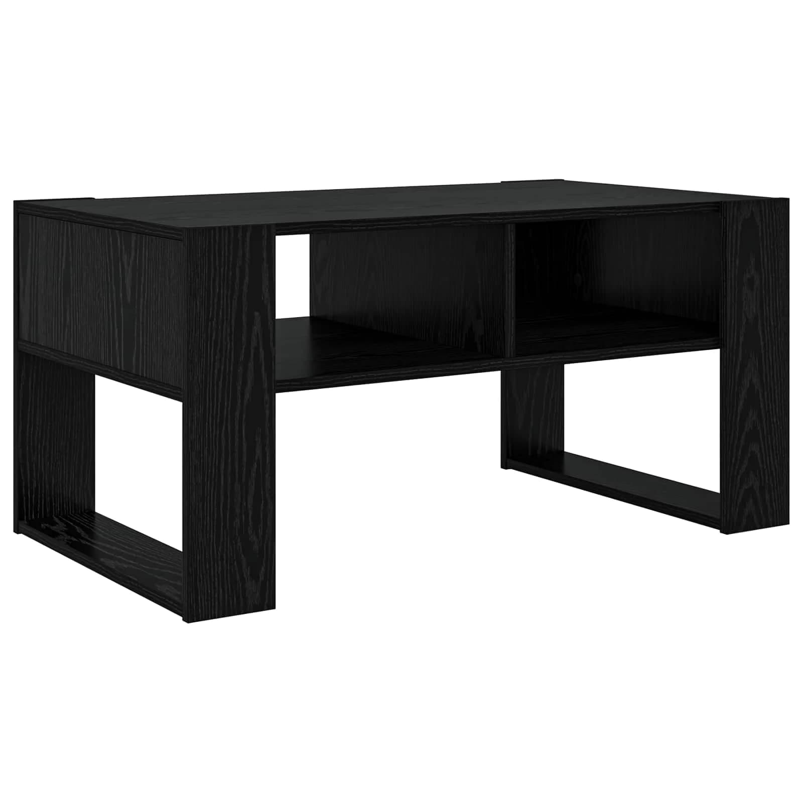 Klubska miza Črna Orehovina 92 x 53 x 45 cm Inženirski les - slika 2