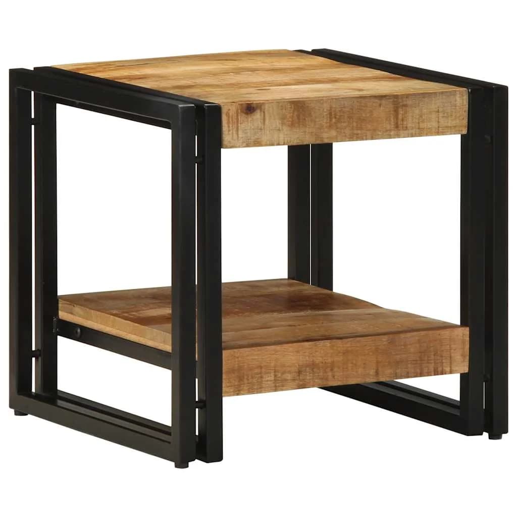 Klubska miza Rjava 40 x 40 x 38 cm Masiven les manga - slika 2
