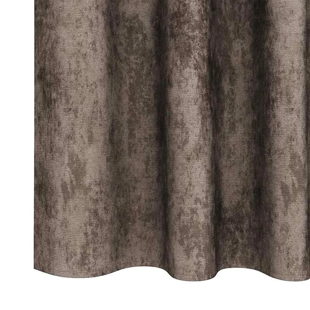 Velvete zavese 2 kos Kapučino 140 x 140 cm Žamet - slika 6