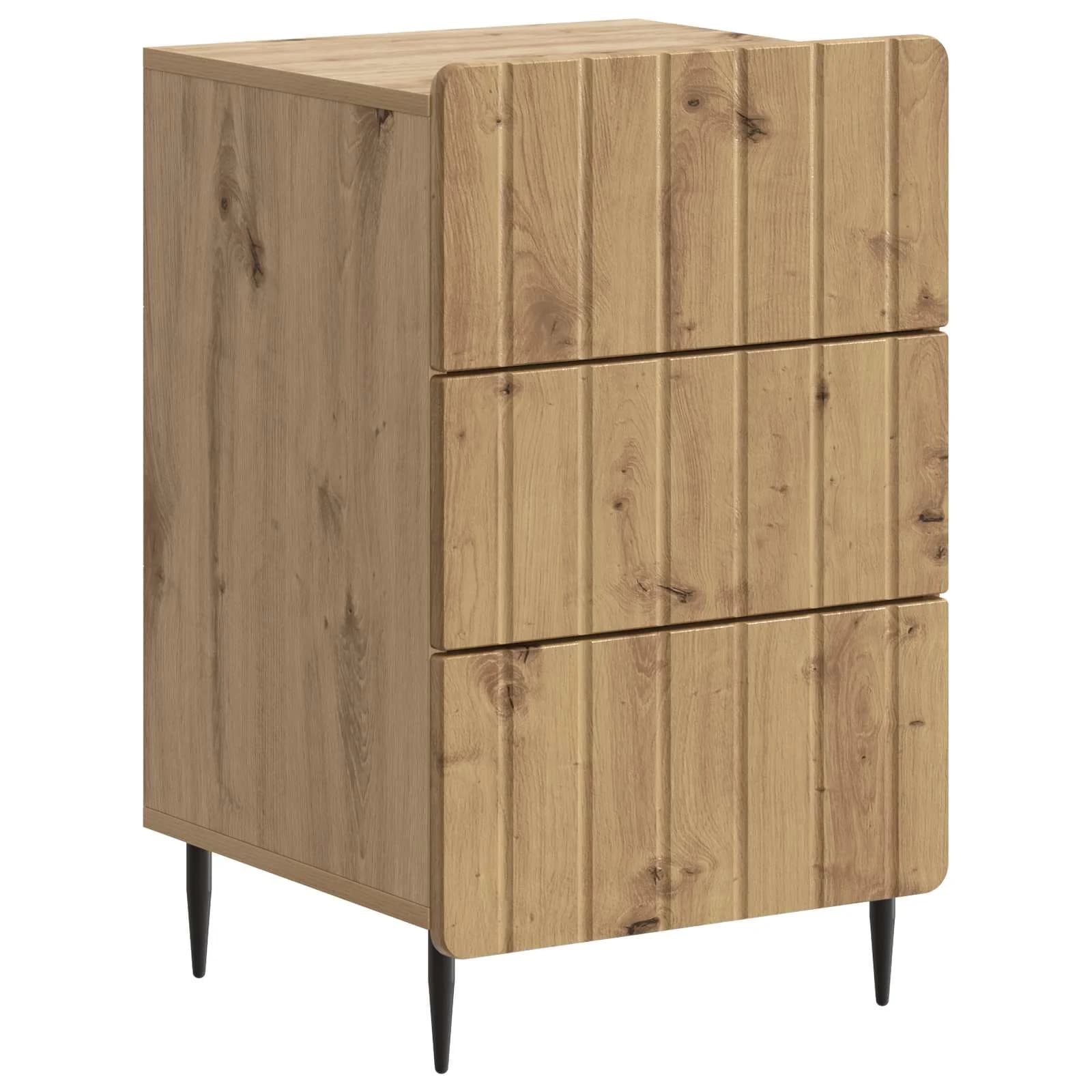 Nočna omarica Artisan hrast 43x 41 x 68 cm Inženirski les - slika 2