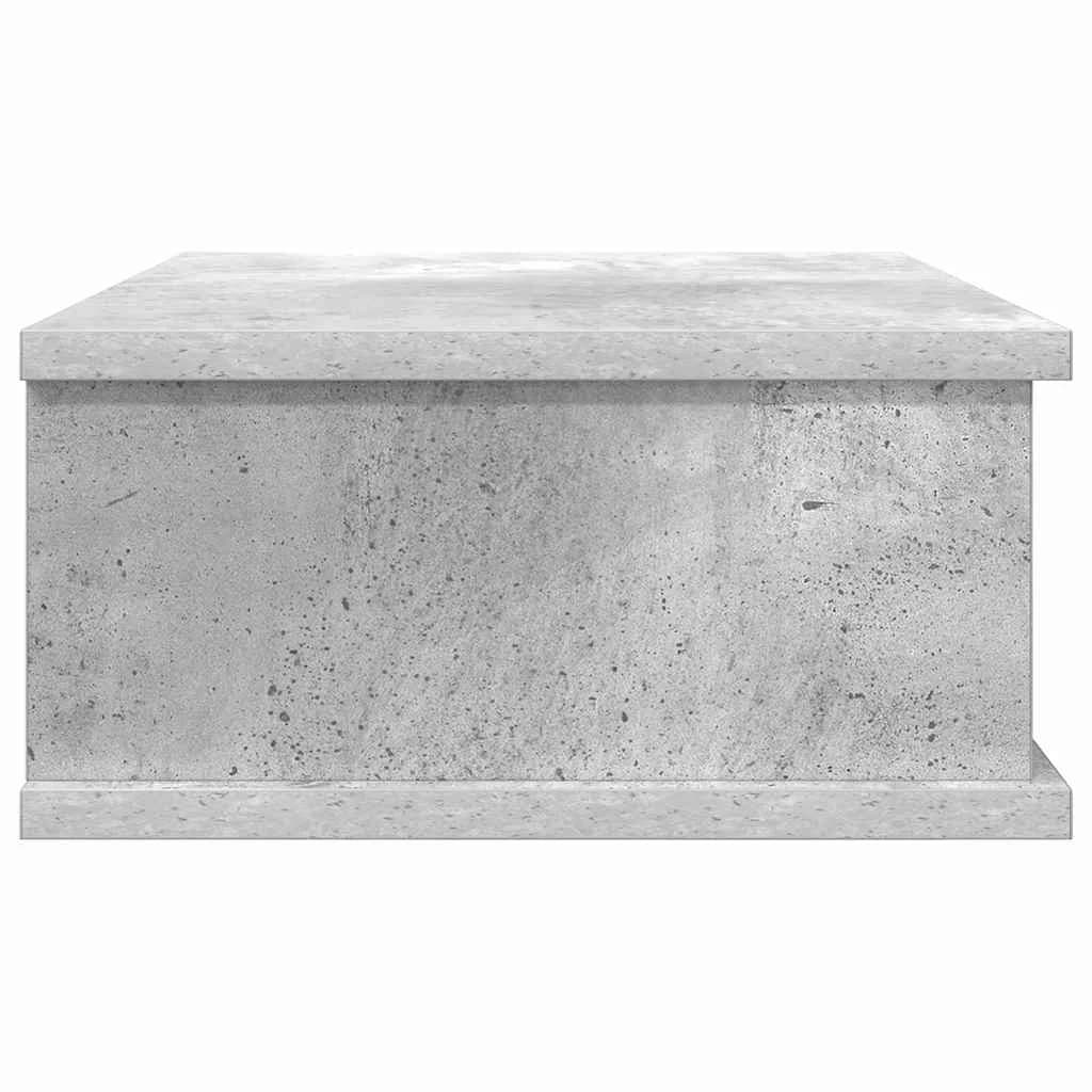 Nočna omarica Betonsko siva 40 x 31 x 15 cm Inženirski les - slika 6