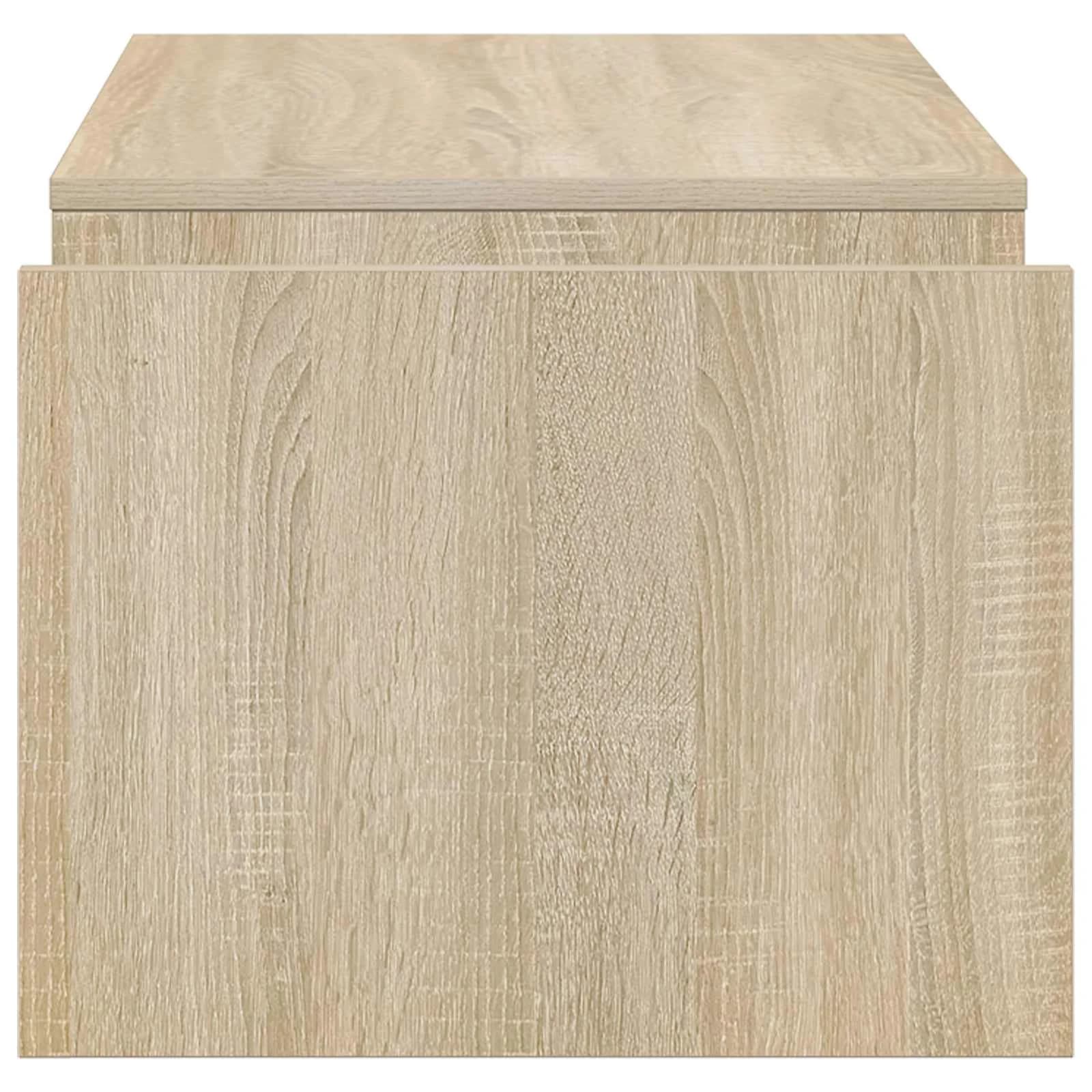 Klubska miza Sonoma hrast 90 x 45 x 35 cm Inženirski les - slika 6