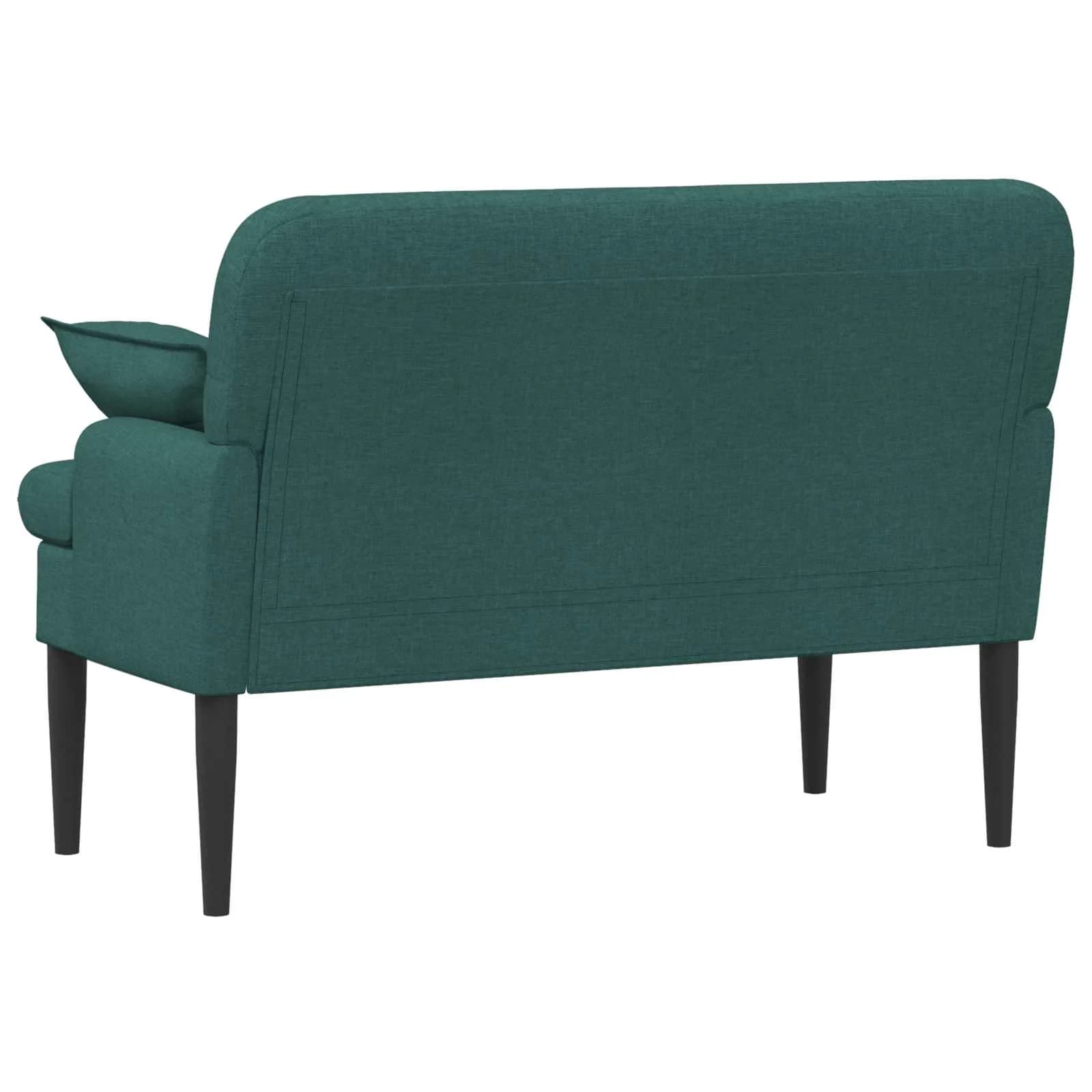 Dvojnica s gumbi Temno zelena 111 x 68 x 80 cm Blago - slika 5