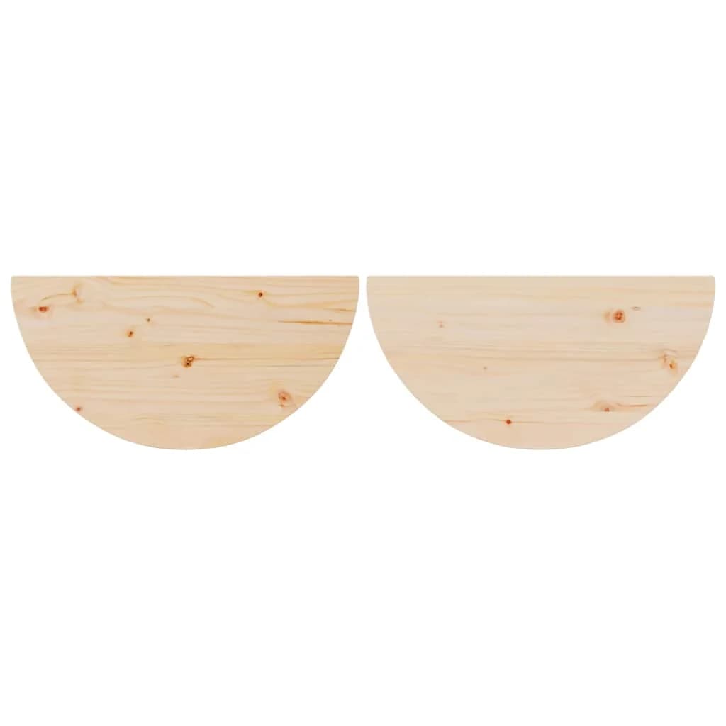 Klubska miza 2 kos Naravna 79 x 39,5 x 40 cm Trdna borovina - slika 12
