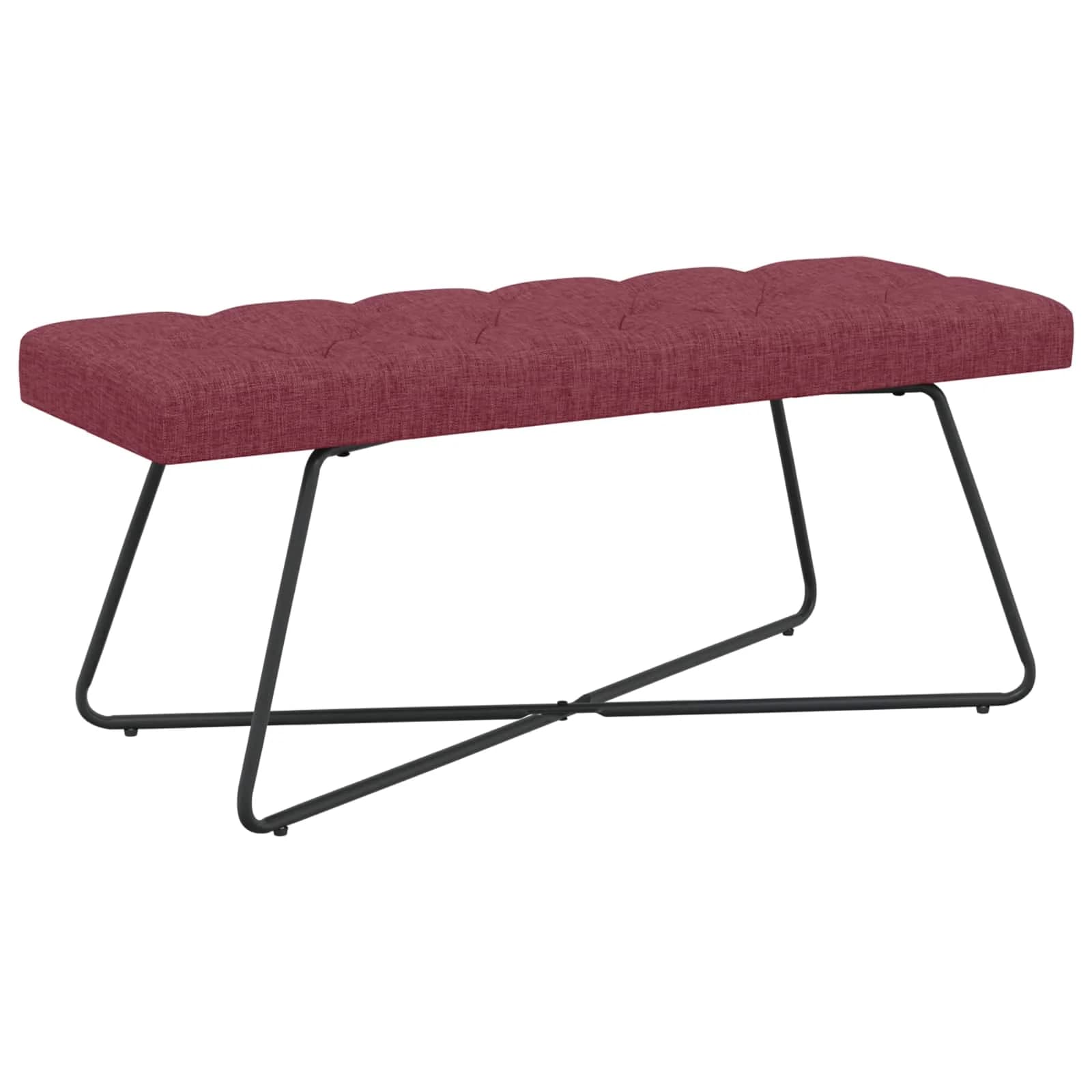 Klop s gumbnim oblazinjenjem Vinorodna rdeča 110 x 40 x 46 cm - slika 2