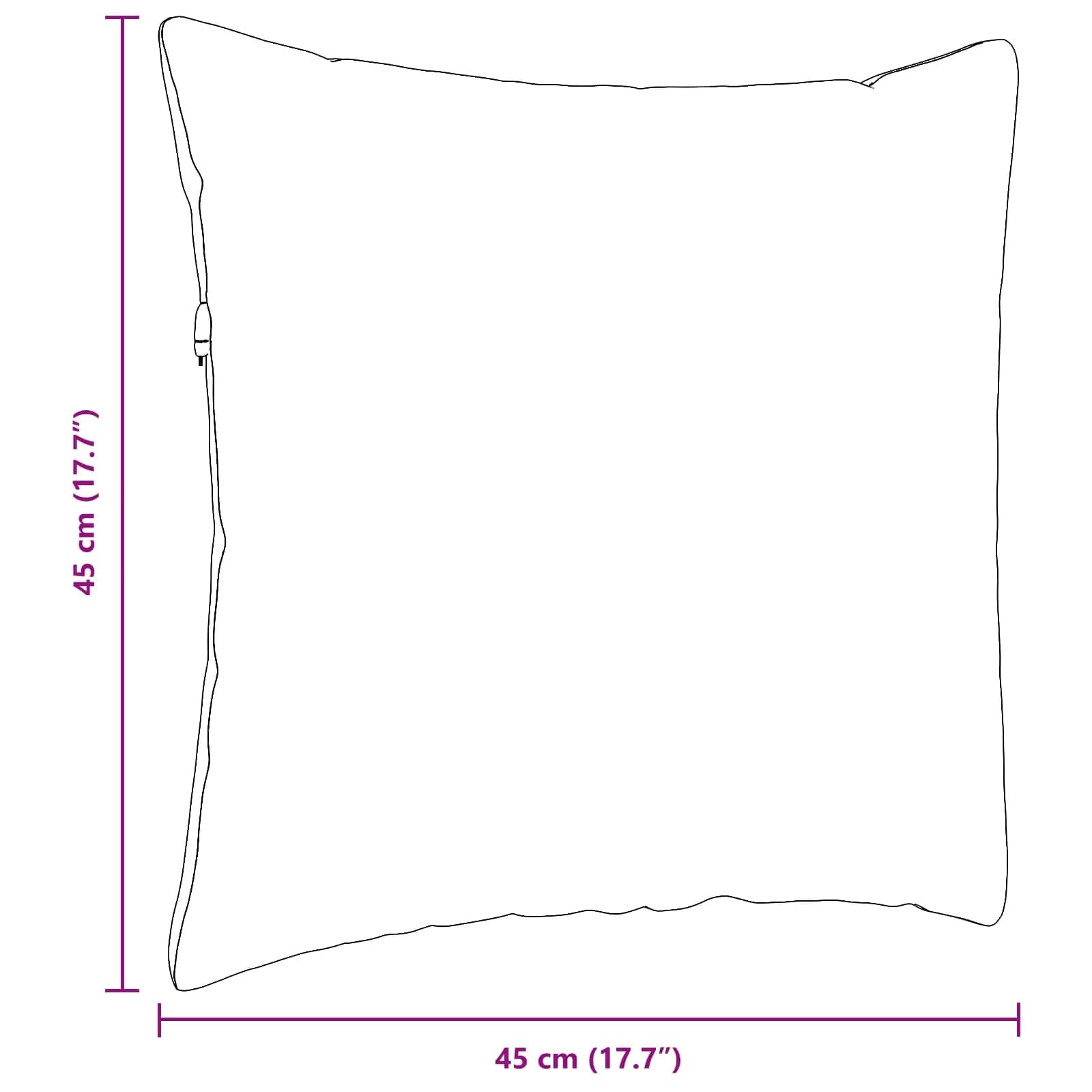 Blazine za kavč 2 kos blago Modra 45 x 45 cm - slika 9