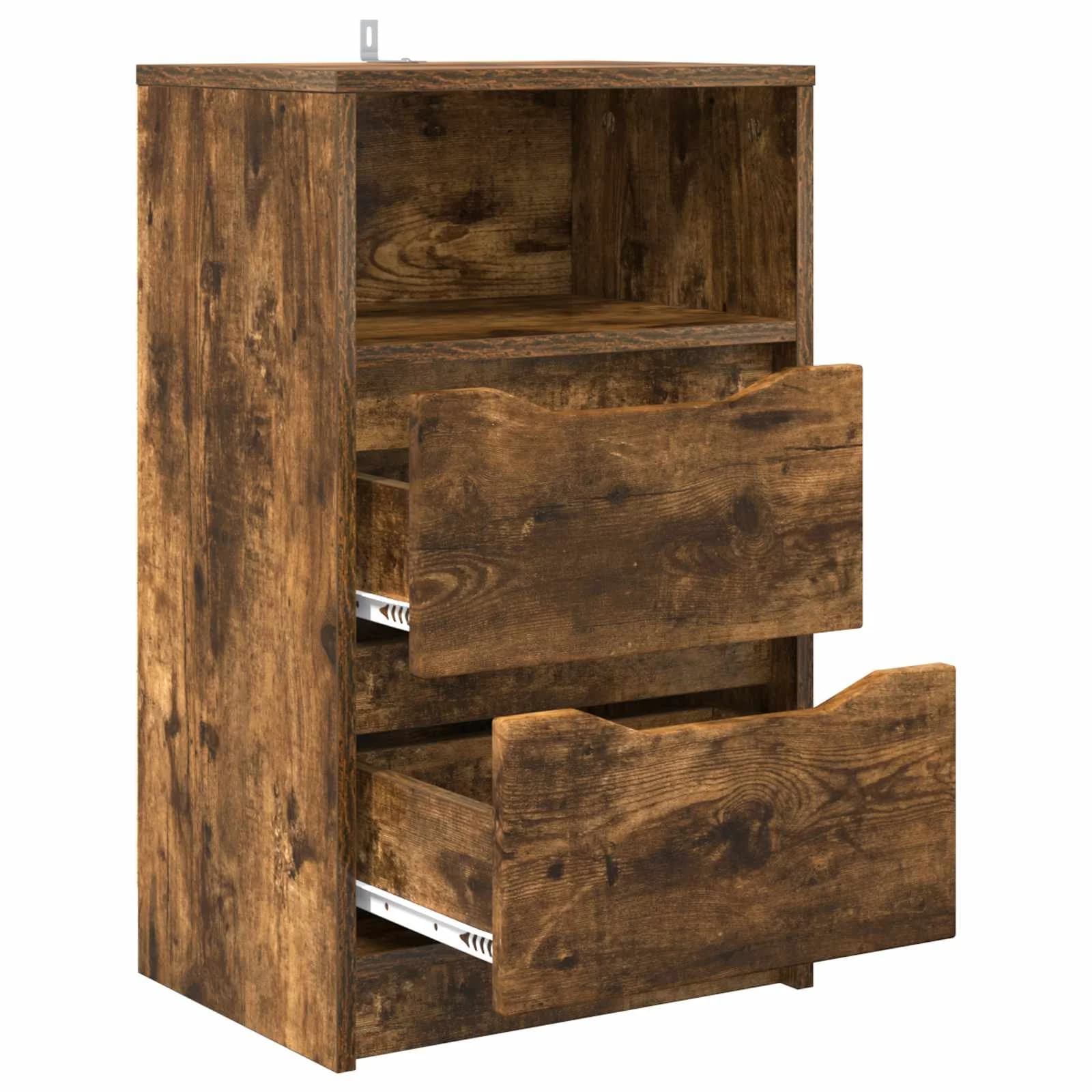 Posteljne mize 2 kos Dimljeni oreh 40 x 30 x 467 cm - slika 5