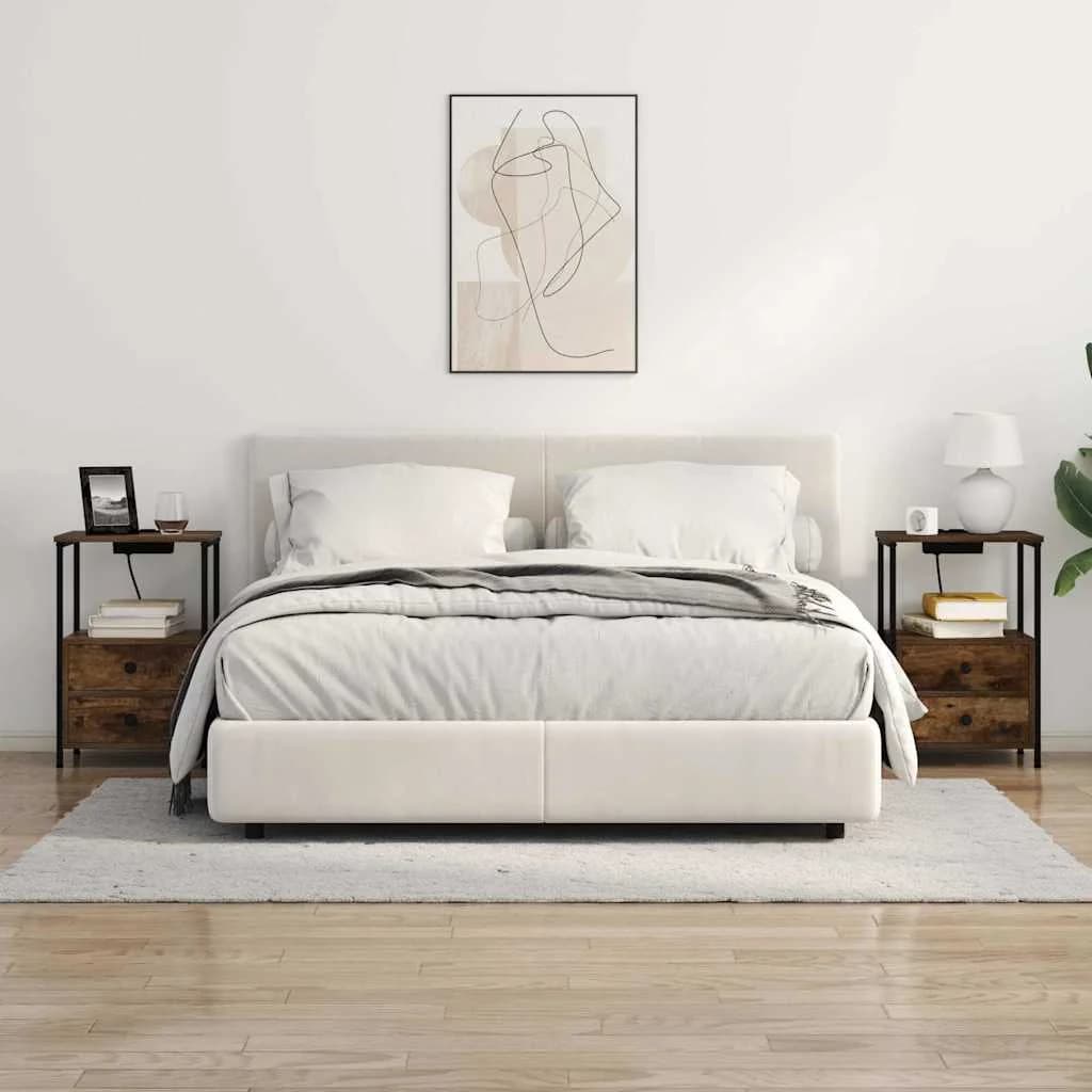 Nočna omarica Dimljeni oreh 40 x 31 x 60 cm Inženirski les - slika 4
